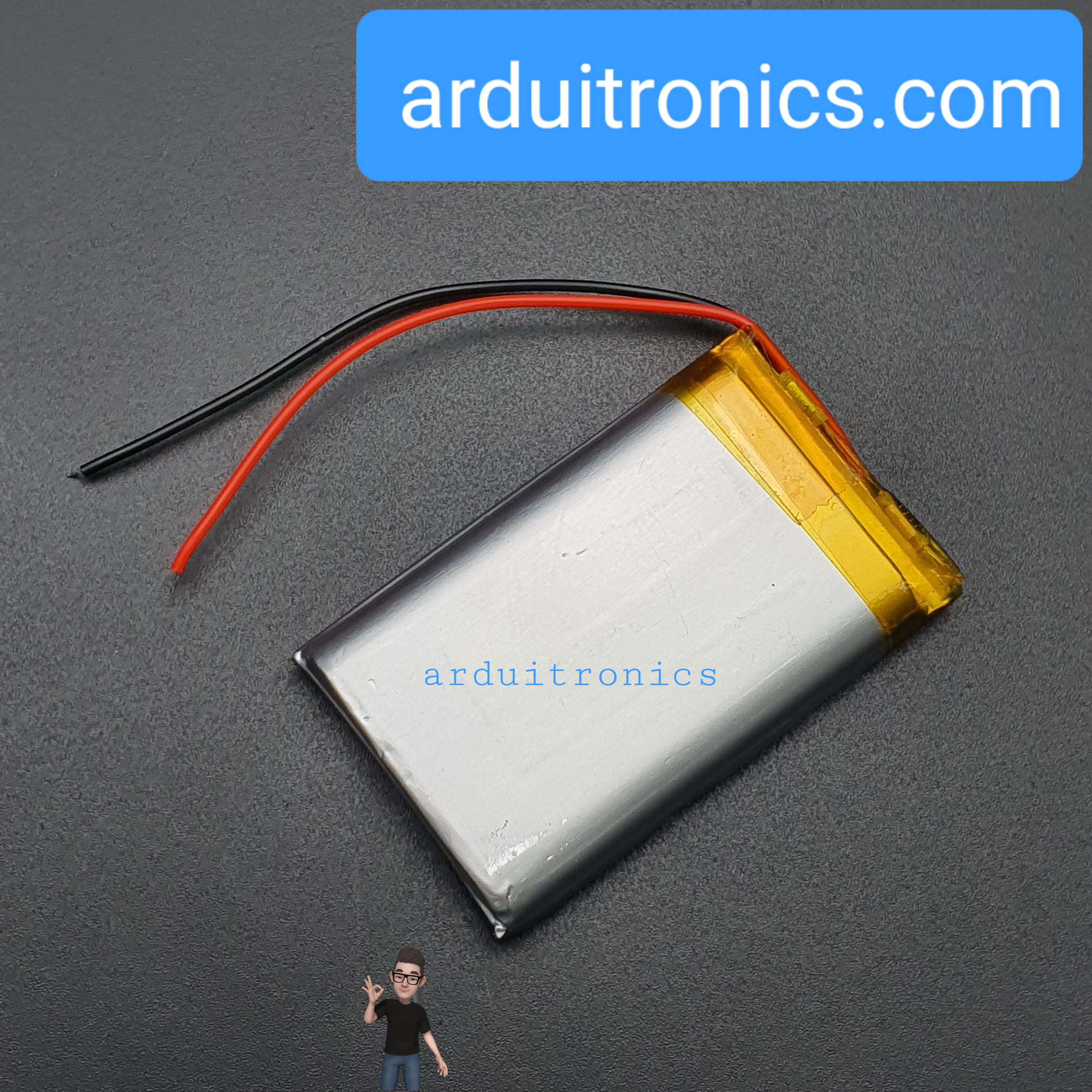3.7V 3000mAh Lithium Battery Rechargeable Polymer (LiPo) ถ่านชาร์จ Li-ion 3.7V ความจุ 3000mAh 963760
