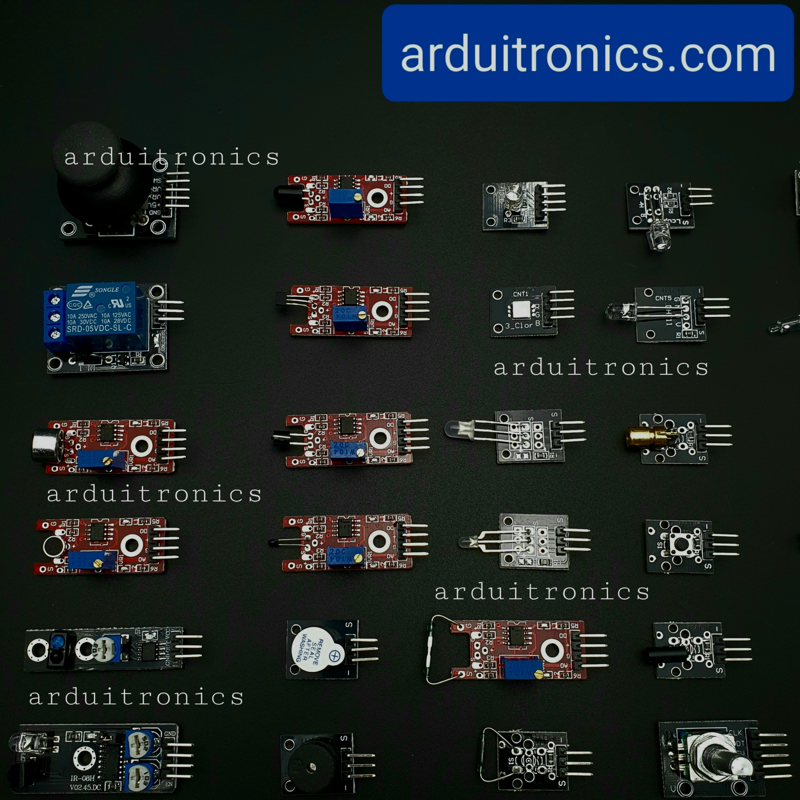 45 in 1 Sensor Module Kit for Arduino พร้อมกล่องพลาสติก