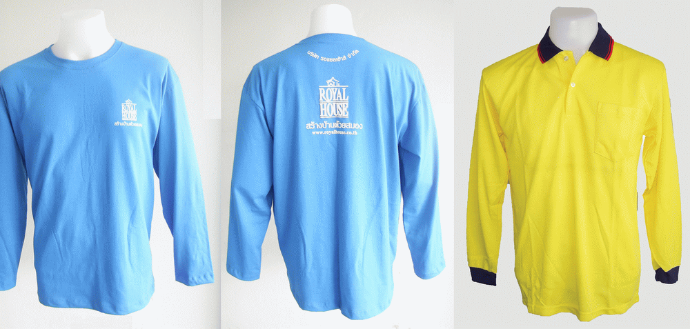 รับสั่งทำเสื้อยืดคนงานพร้อมสกรีน