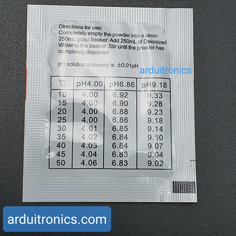 ผง PH มาตรฐาน PH 4.01 PH Meter Standard Solution Calibration Powder