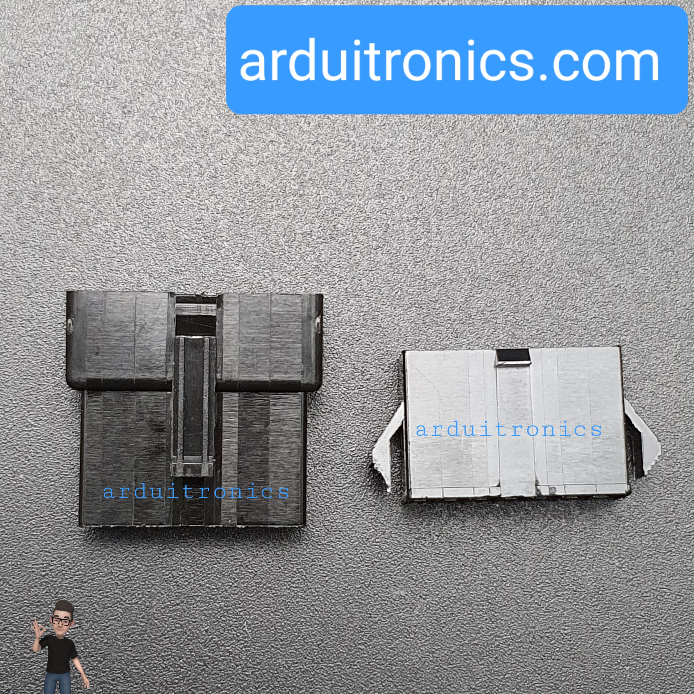 2.54mm 7 Pin Black Plastic Male Female JST-SM Housing Crimp Terminal Connector