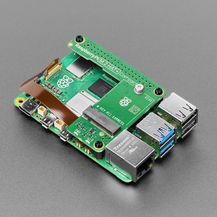 Raspberry Pi M.2 HAT+ Compact (แท้ สำหรับ Official RPi 5)