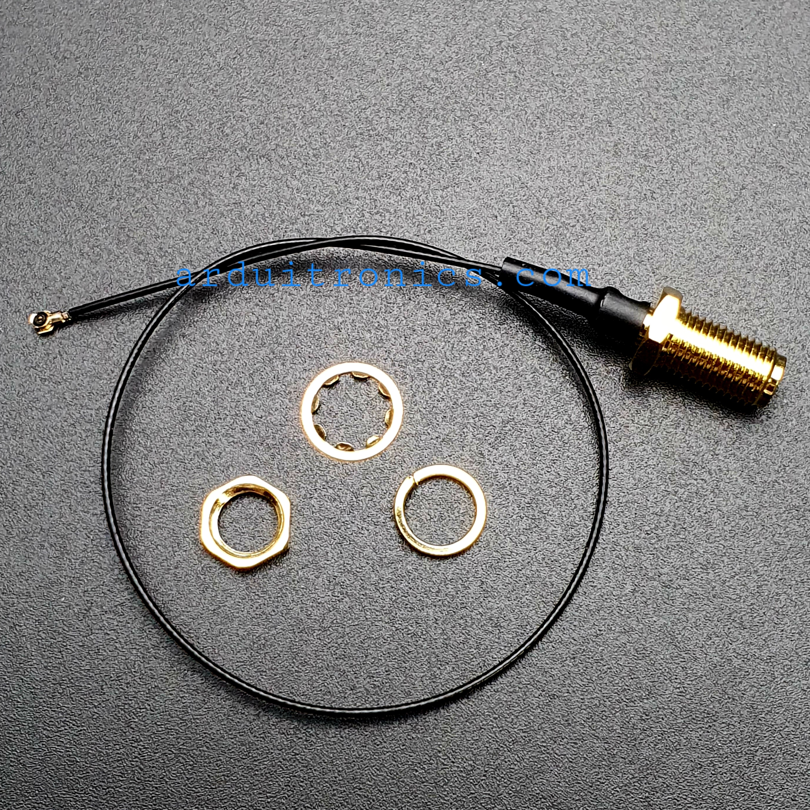 SMA (Female inner needle) to IPEX IPEX-4 Adapter Cable (WiFi / GSM / 3G / 4G / GPS) ยาว 20cm