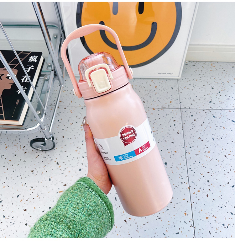 กระติกน้ำเก็บอุณหภูมิ 1.3L 1300 ml เก็บอุณหภูมิ ขนาดใหญ่ ขวดน้ำสแตนเลส แข็งแรง ทนทาน Stainless bottle