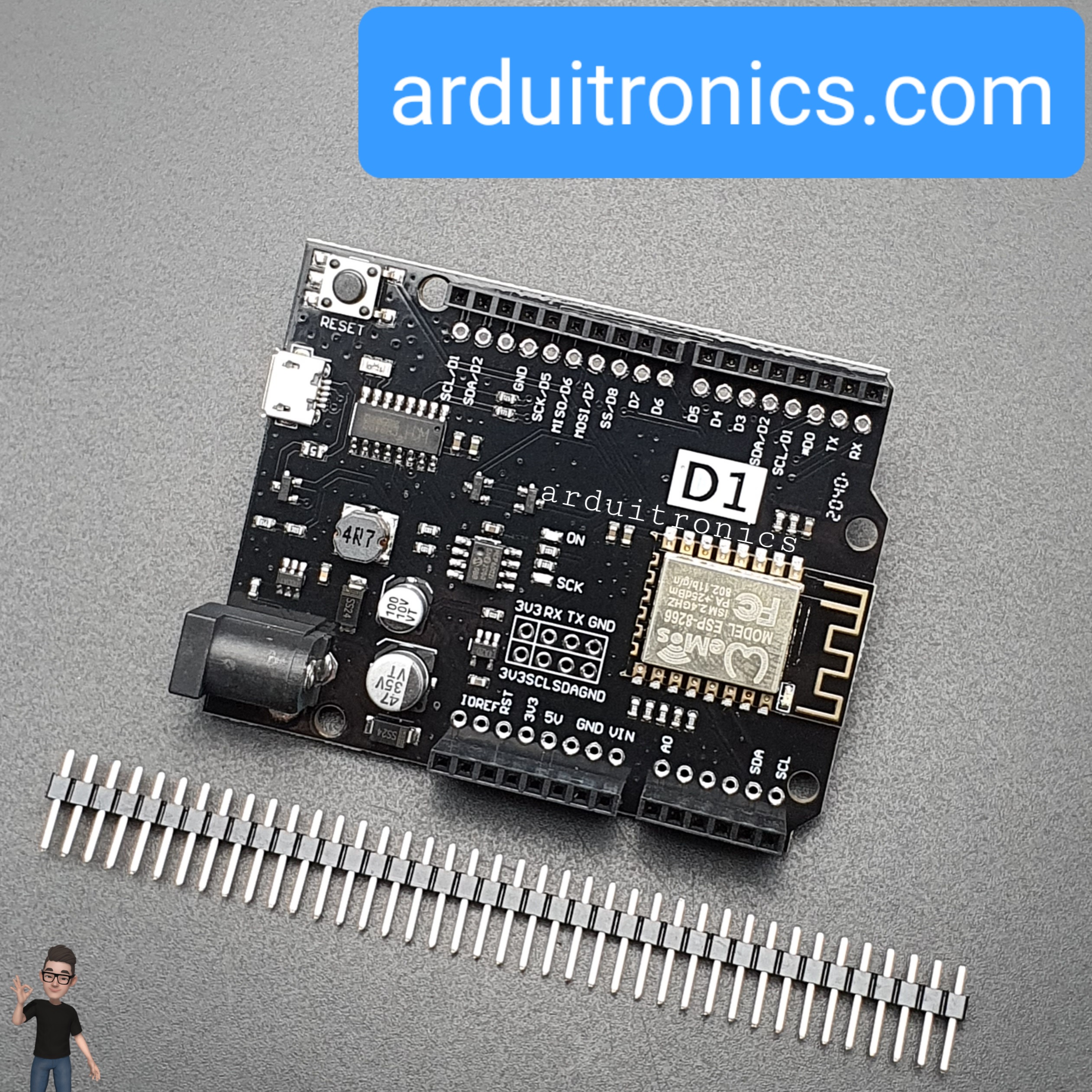 WeMos D1 R2 V2.10 บอร์ด Arduino Wifi ESP8266 Arduino ( Micro ...