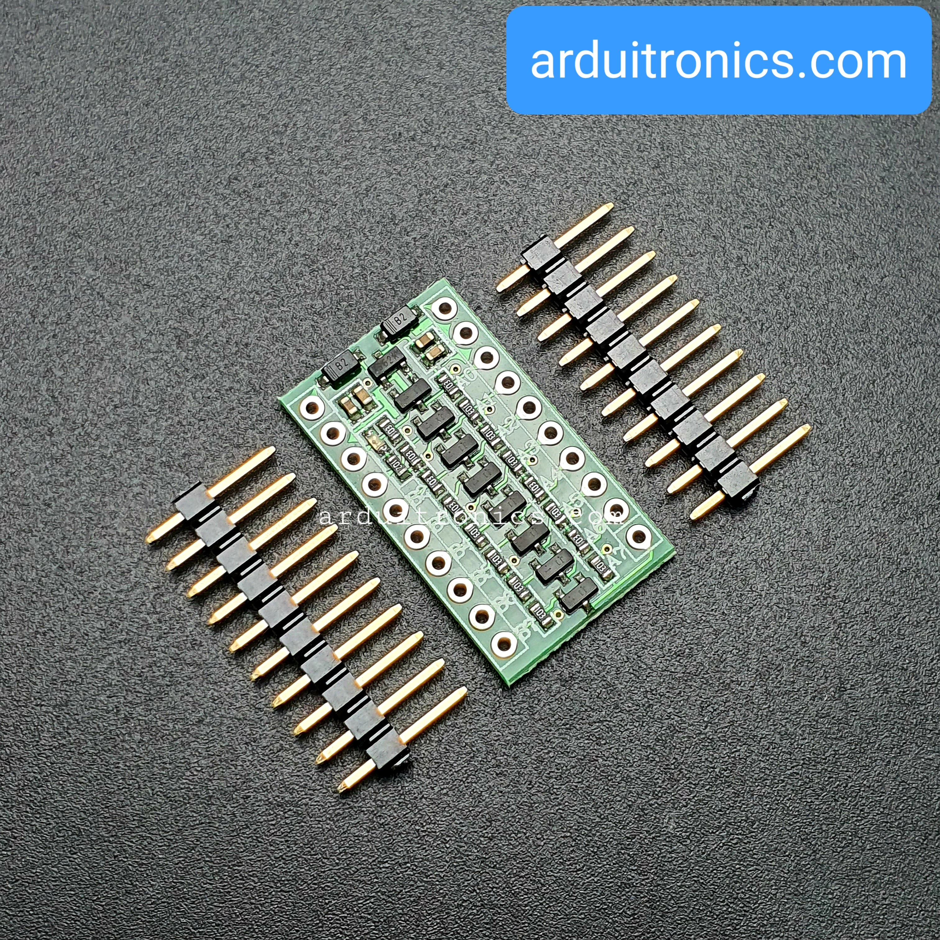 8-Channel Bi-directional Logic Level Converter 3V to 5V (หรือ 5V to 3V) - Green PCB