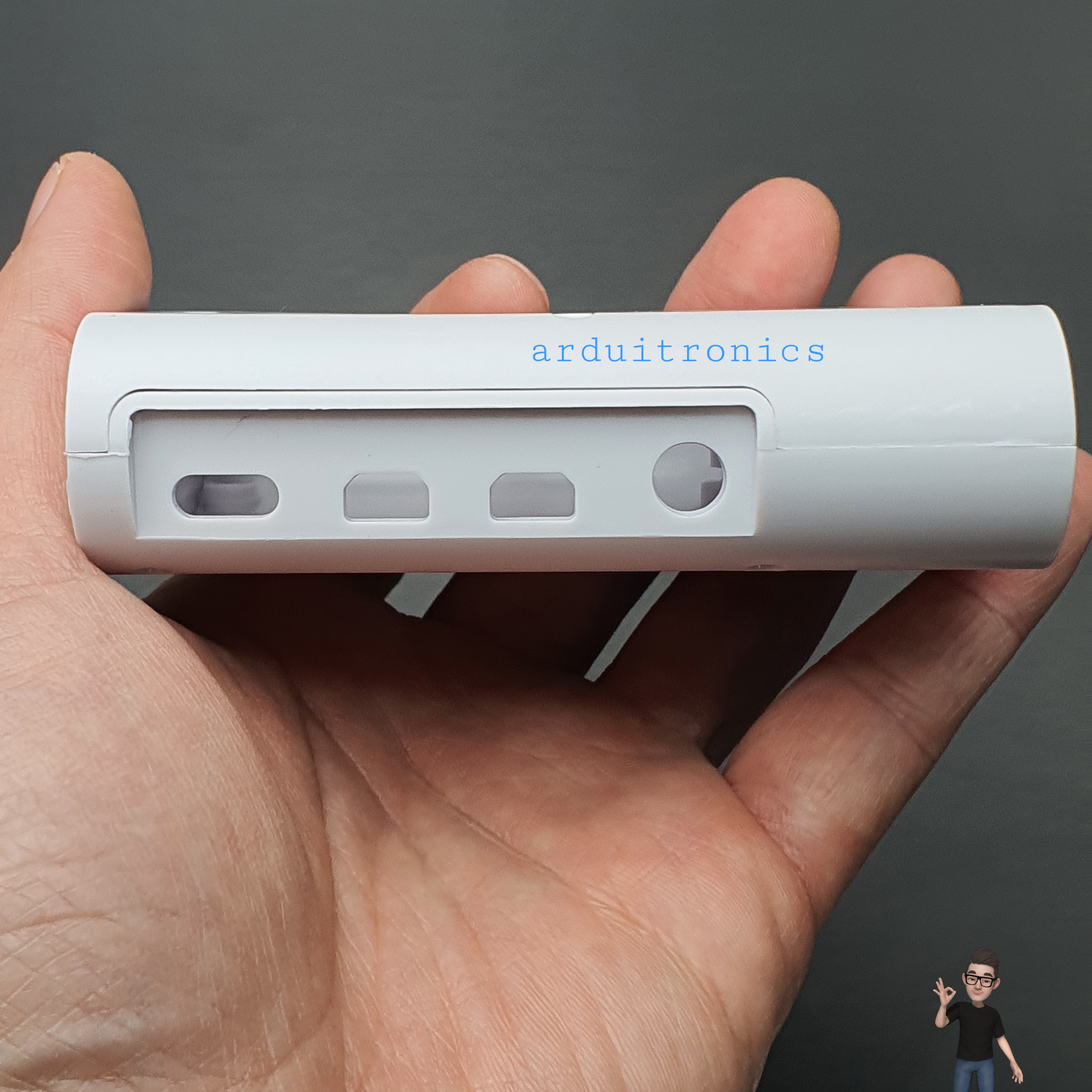 Raspberry Pi 4B Shell Case Box White กล่อง เคส Raspberry Pi 4 สีขาว พร้อมพัดลมระบายความร้อน