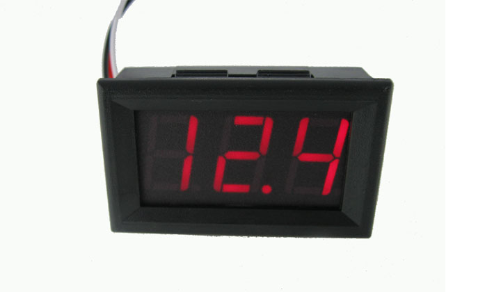 DC Digital Voltmeter Module 0.56" DC4.5V-30.0V (Red Color)