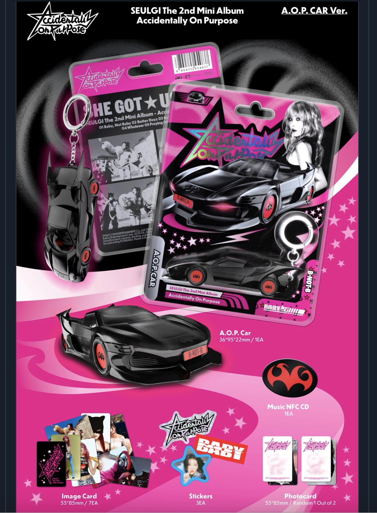 Red Velvet -SEULGI - Accidentally On Purpose แบบ A.O.P. Car Ver. (Limited Edition) ส่งเครืองบิน