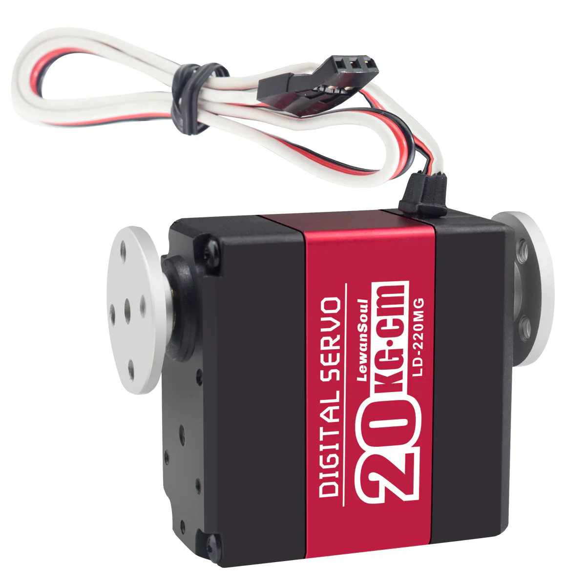 Hiwonder LD-220MG Full Metal Gear Digital Servo with Dual Ball Bearing, Metal Servo Horn, Metal Bracket for Robot