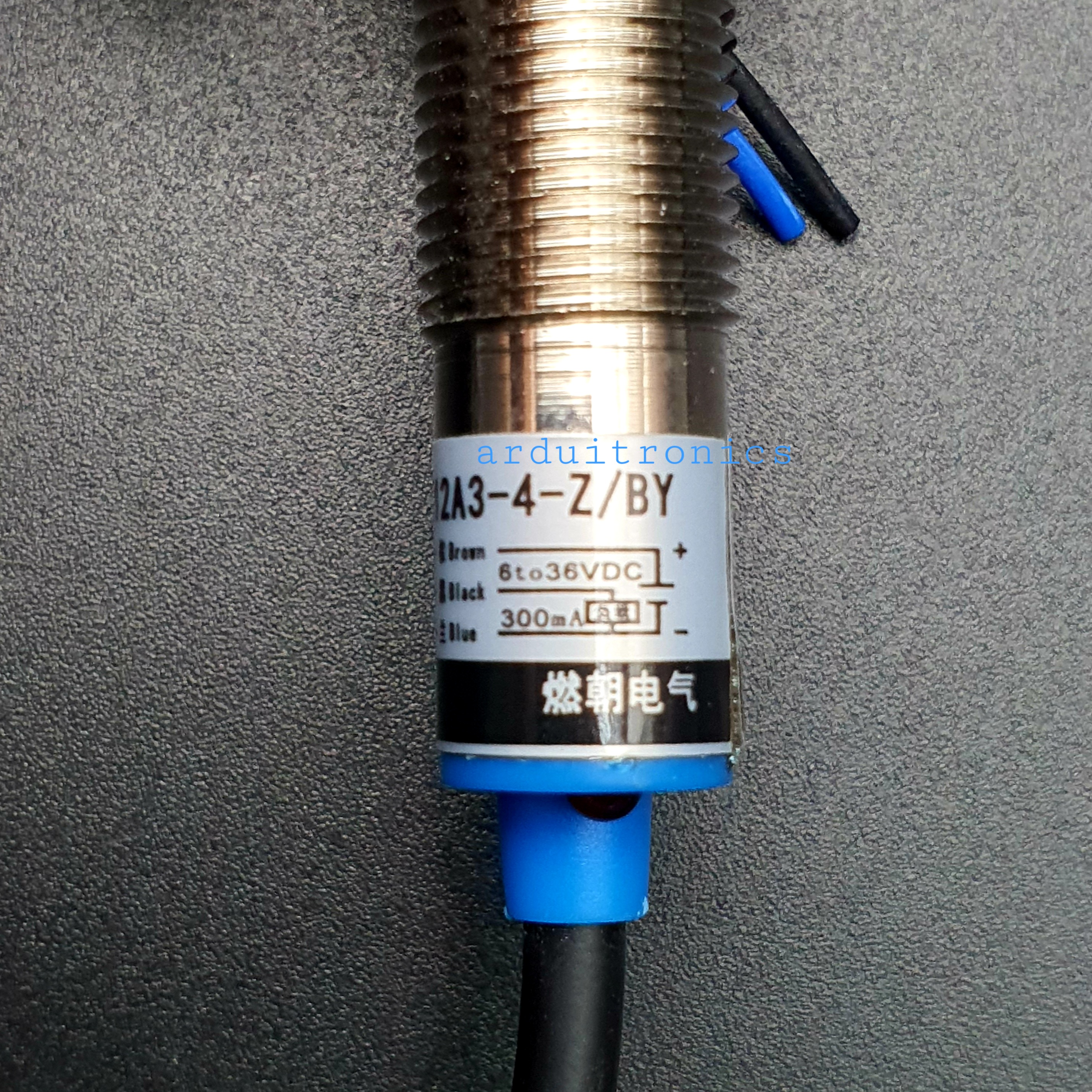 Inductive Proximity Sensor Detection Switch LJ12A3-4-Z/BY (PNP) Normally Open เซนเซอร์ตรวจจับโลหะ ระยะสูงสุด 4mm