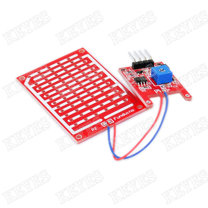 Raindrop Humidity Test Sensor Module Red PCB