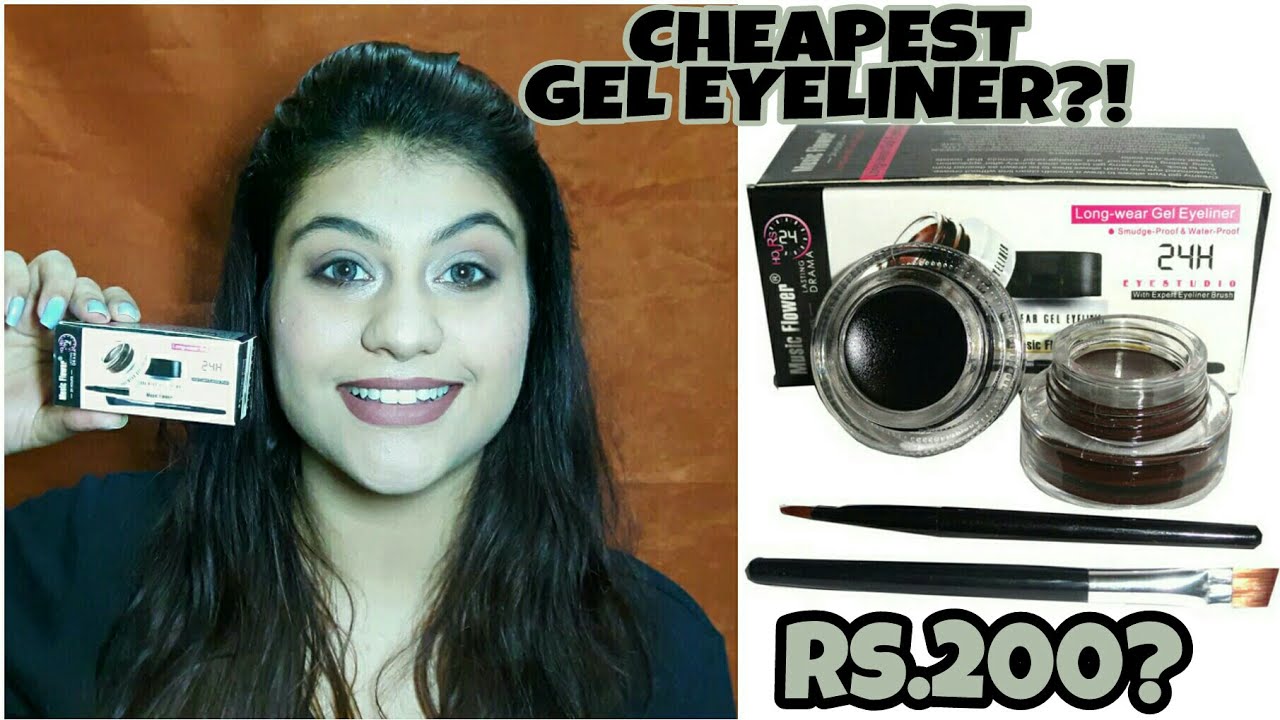 Music flower 24H Lasting Waterproof Eyebrow and Eyeliner Cream มิวสิคฟลาวเวอร์ เขียนคิ้ว + มาสคาร่า กันน้ำ 24 ชม.