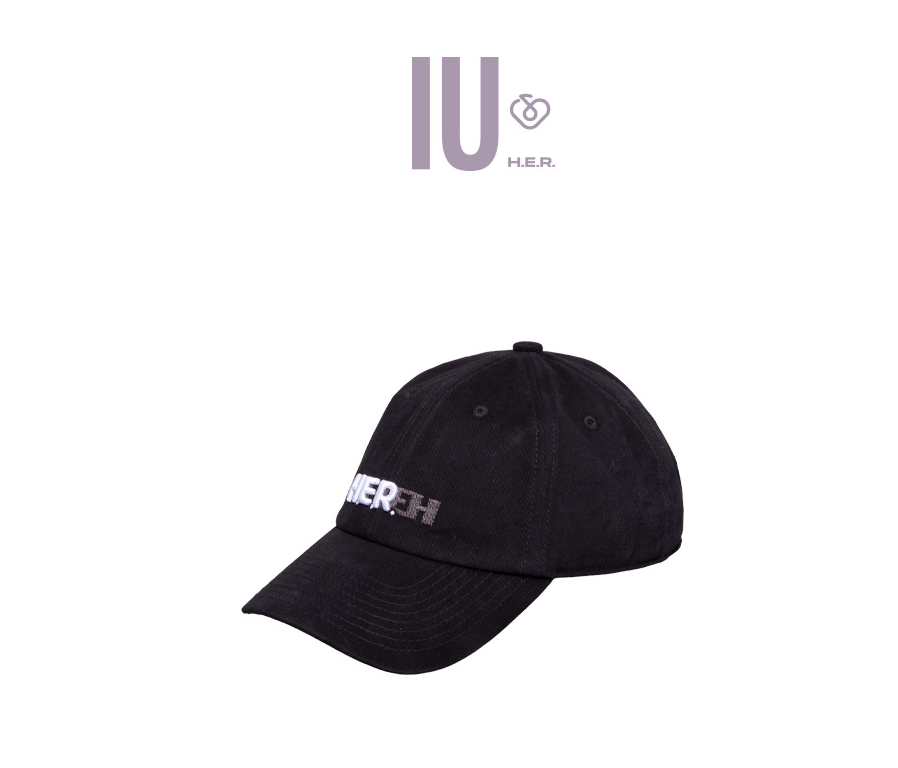 IU -2024 IU H.E.R. WORLD TOUR CONCERT IN SEOUL Official MD -Ball Cap แบบ Black