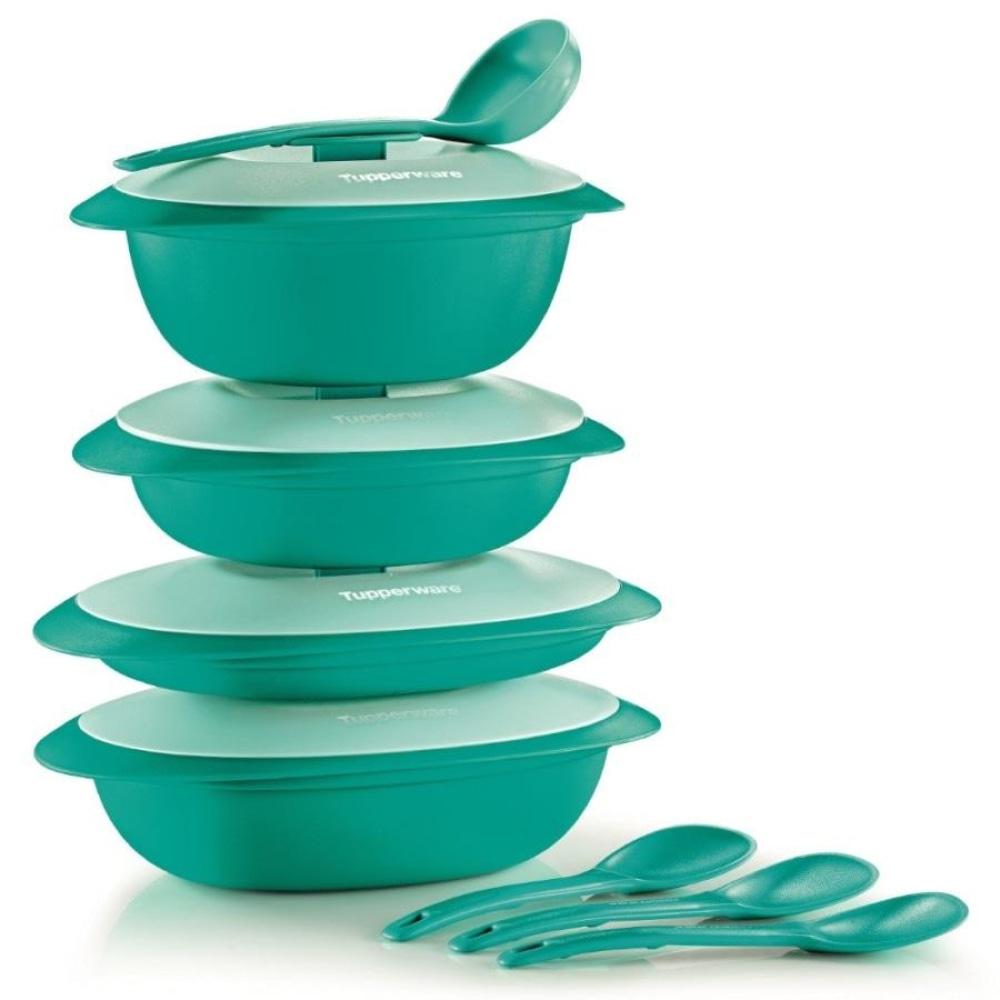 Tupperware Blossom microwave set