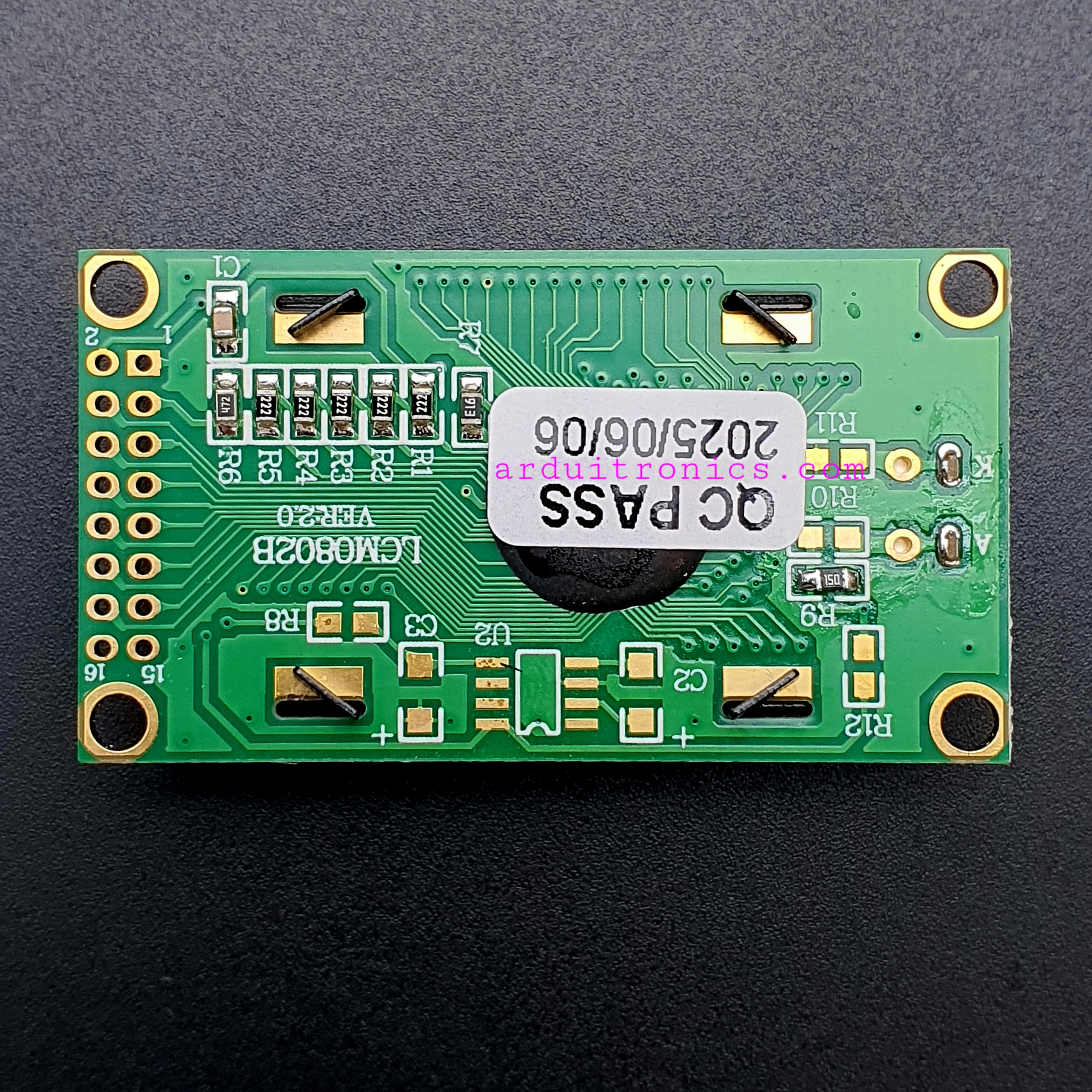 LCM0802B 3.3V 8x2 Character LCD 0802 (Blue Screen with Backlight)