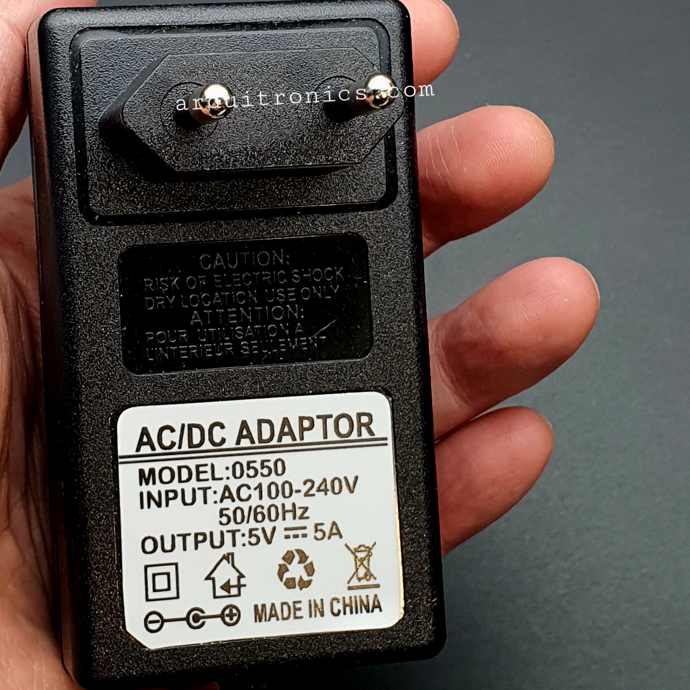 Power Adapter 5V 5A USB Type-C With Switch On/Off (หัว EU)