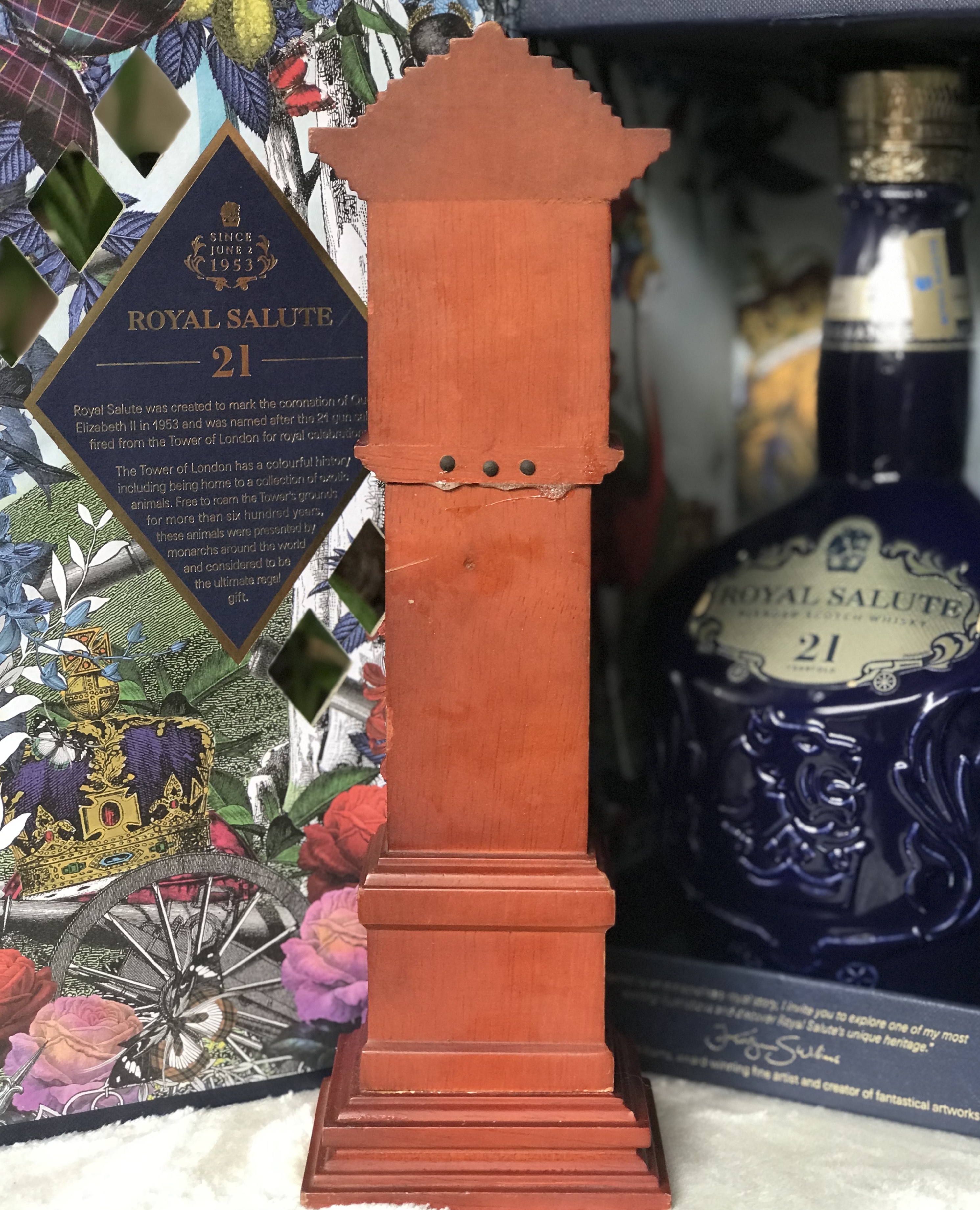 Antique Table Clock นาฬิกาใช้ได้ปกติ โมเดลนาฬิกาตั้งพื้นโบราณโครงไม้จริง โมเดลนาฬิกาลูกตุ้ม แบบจำลองนาฬิกาตั้งพื้นโบราณ