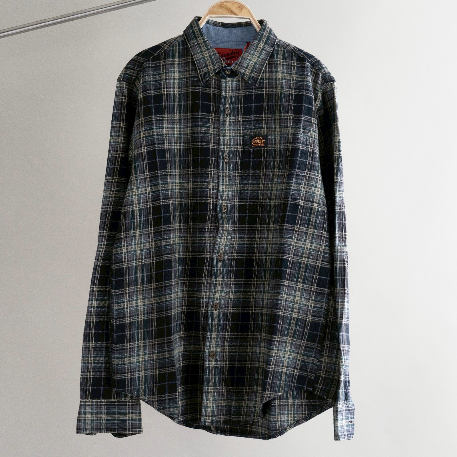 Superdry Cotton Lumberjack Shirt – Drayton Check Black