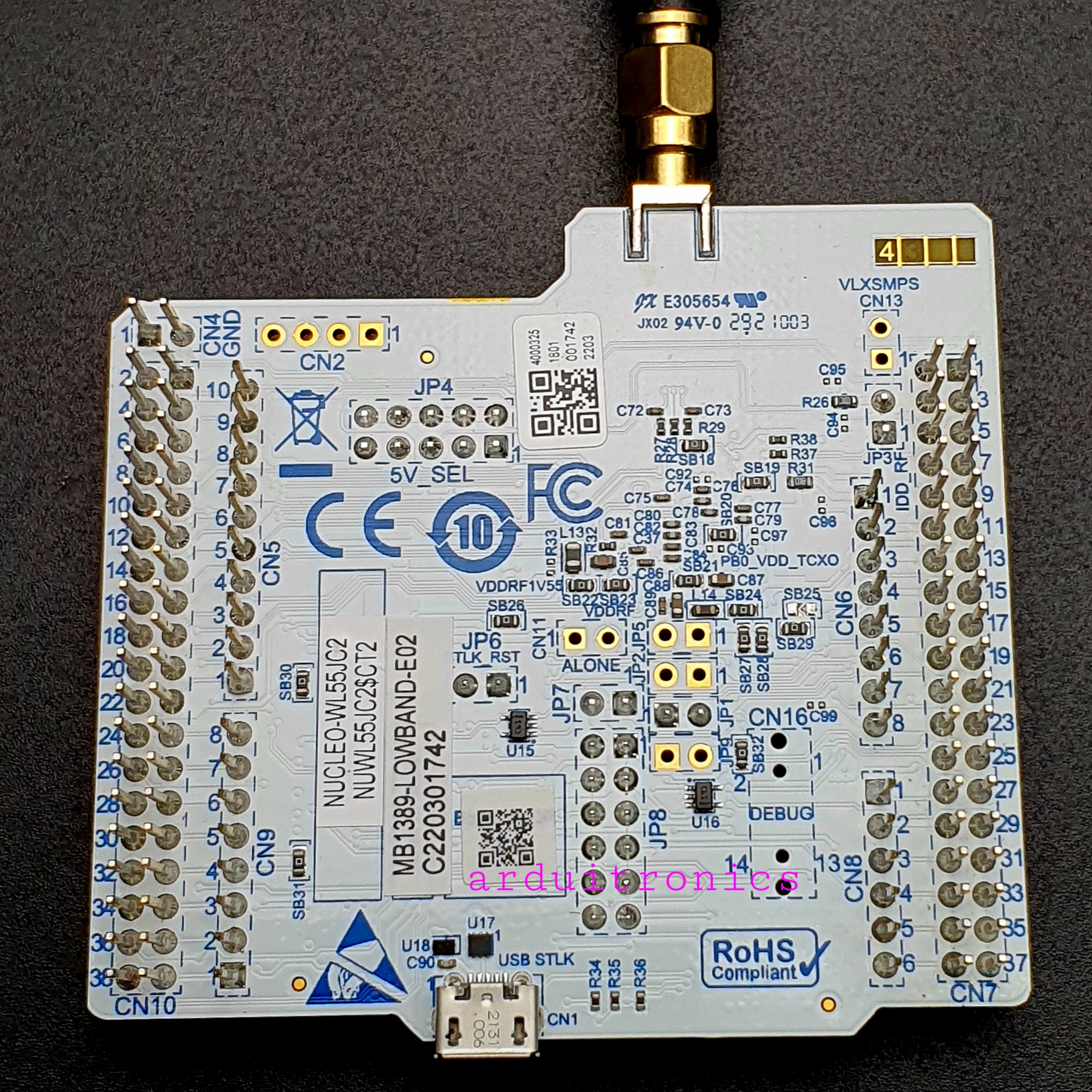 NUCLEO-WL55JC2 (Low RF Frequency Band: 433 to 510 MHz)