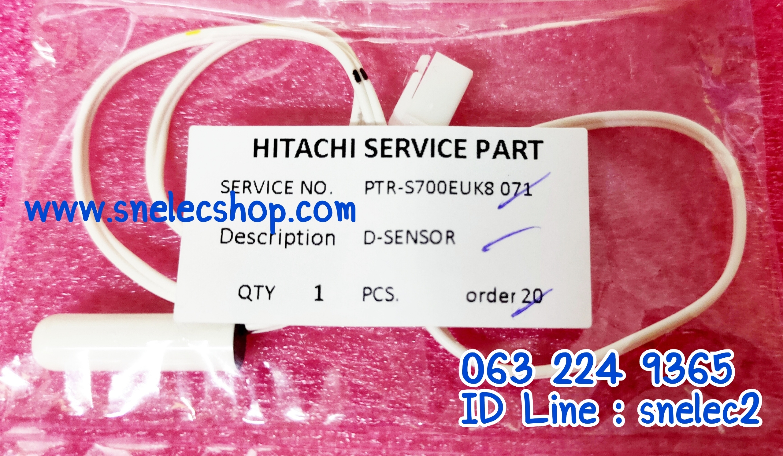 D-SENSOR ตู้เย็นฮิตาชิ พาร์ท PTR-S700EUK8*071 ใช้ได้กับตู้เย็น 4 รุ่น R-M600GPTH , R-S600ETH , R-M600GTH , R-M600ETH
