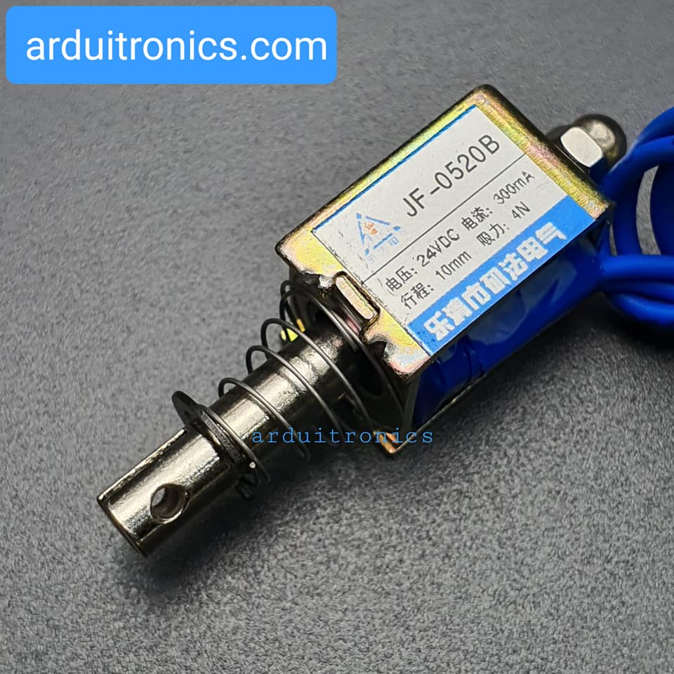 กลอนไฟฟ้า กลอนลิ้นชักไฟฟ้า Push-Pull Frame Type DC Electromagnet รุ่น JF-0520B 24V