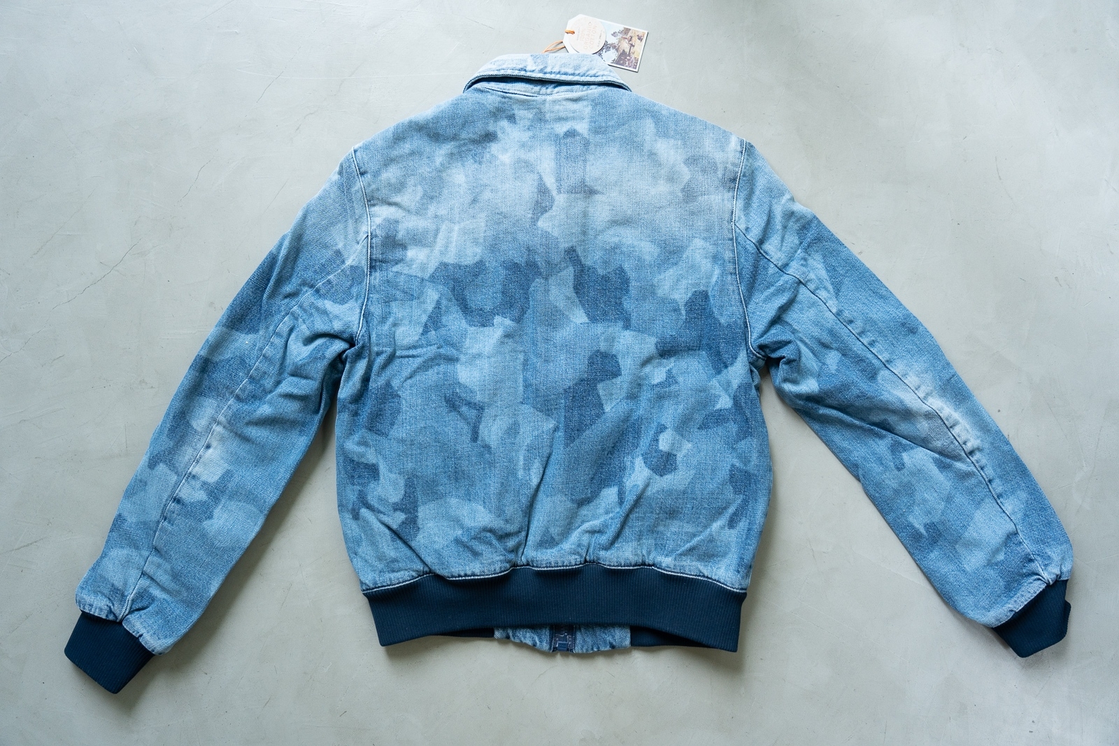 [DEFECT] Gudrun Camo Denim แจ็คเก็ตผ้าฟอก Nudie Jeans ของแท้ 100%