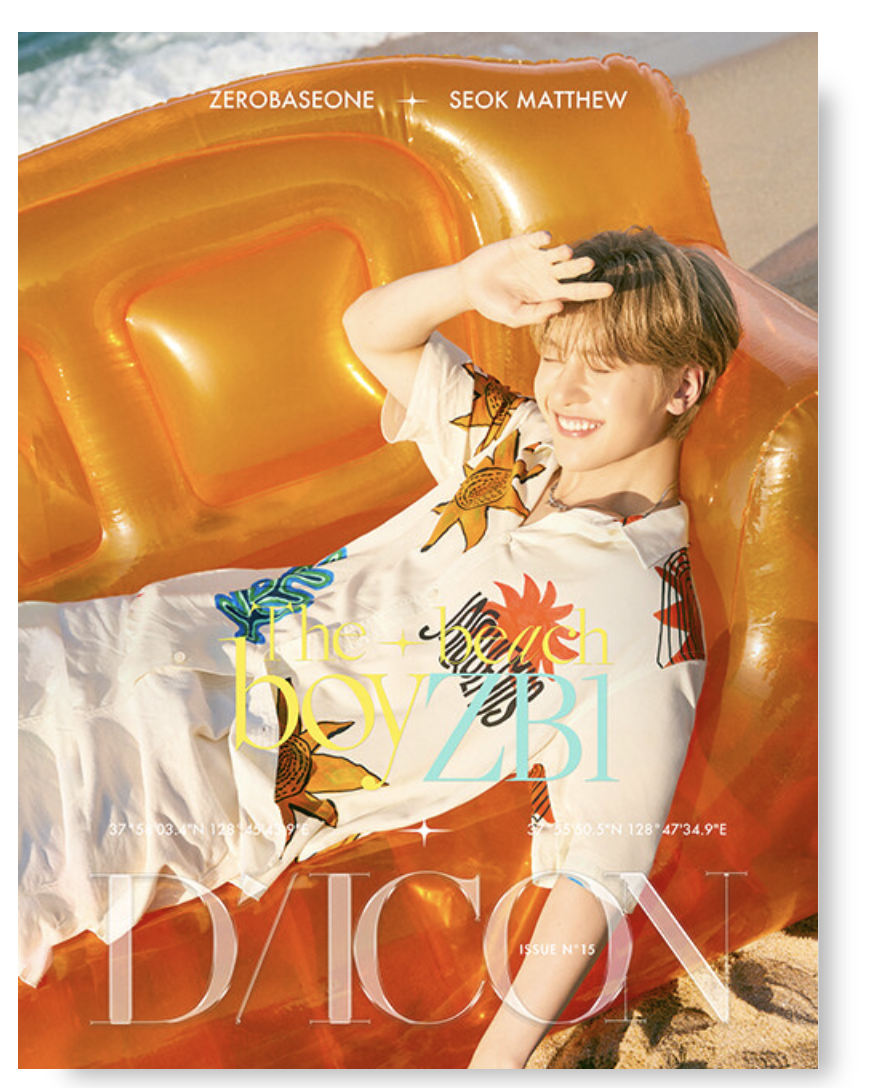 ZEROBASEONE - DICON VOLUME N15 ZEROBASEONE The beach boyZB1 - หน้าปก. SEOK MATTHEW