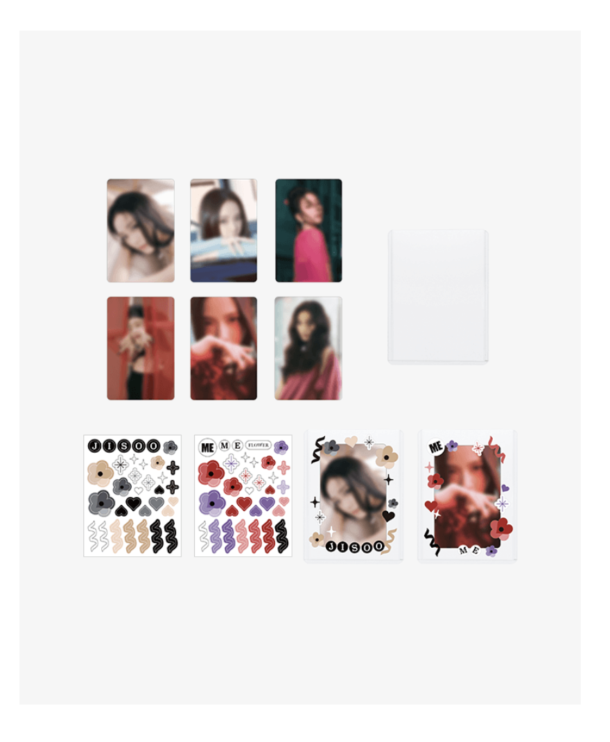 BLACKPINK -JISOO FIRST SINGLE ALBUM [ME] -ของสะสม JISOO PHOTO CARD DECO KIT