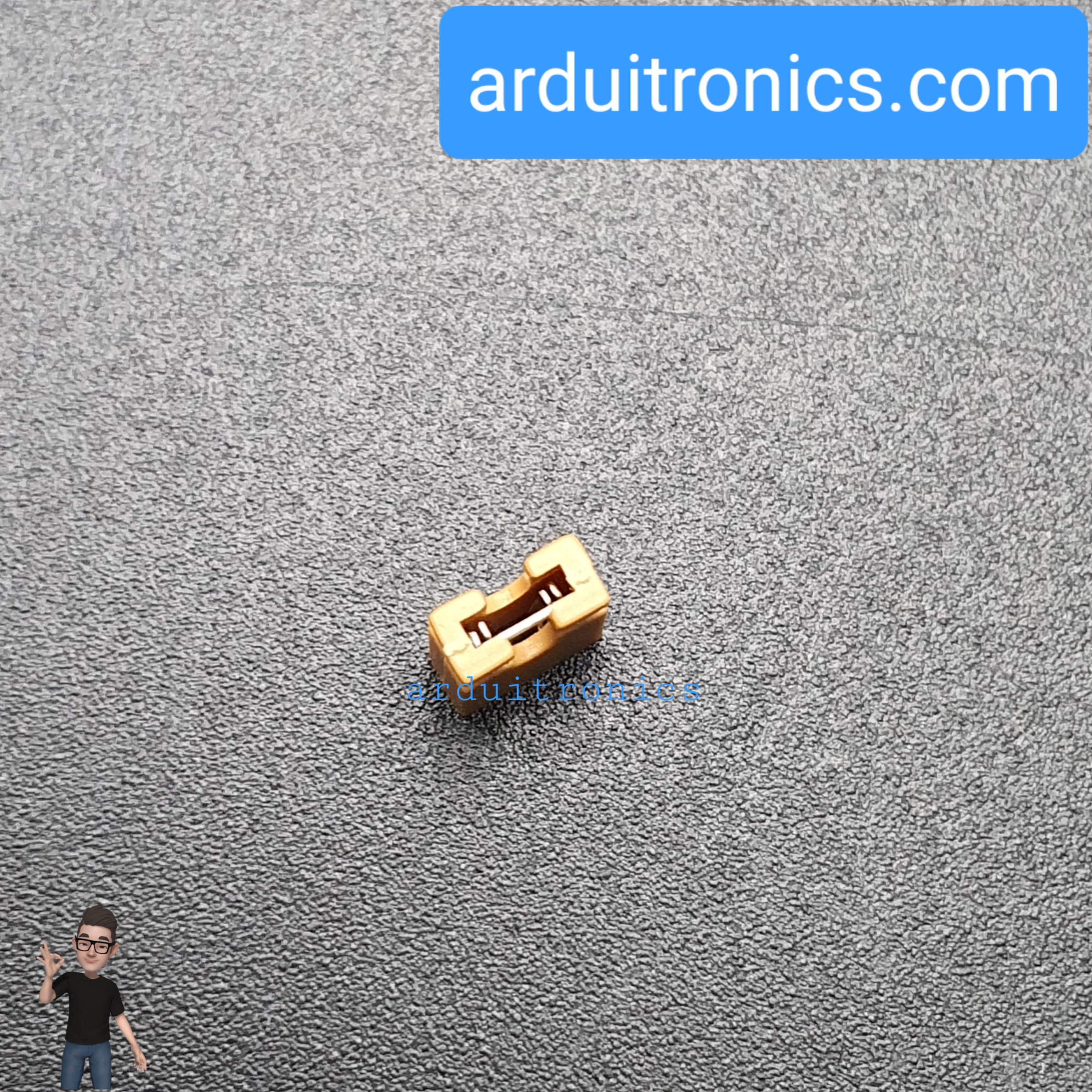 Pin Jumper - 2 Pin (ปลายเปิด สีเหลือง-ส้ม)