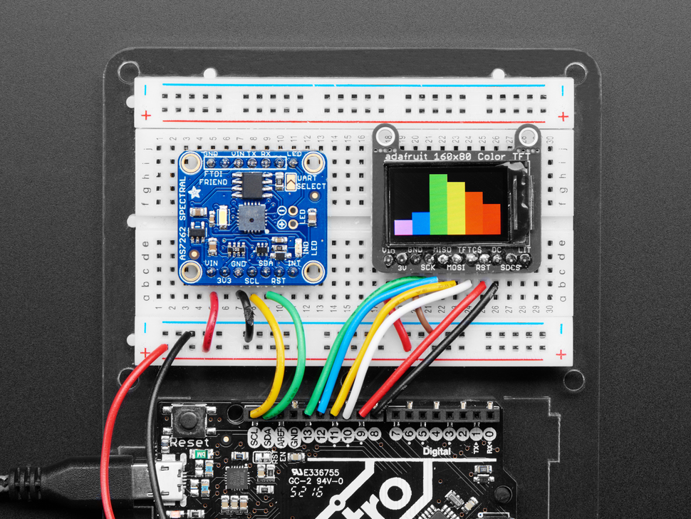 Adafruit AS7262 6-Channel Visible Light / Color Sensor Breakout (แท้จาก Adafruit, USA)