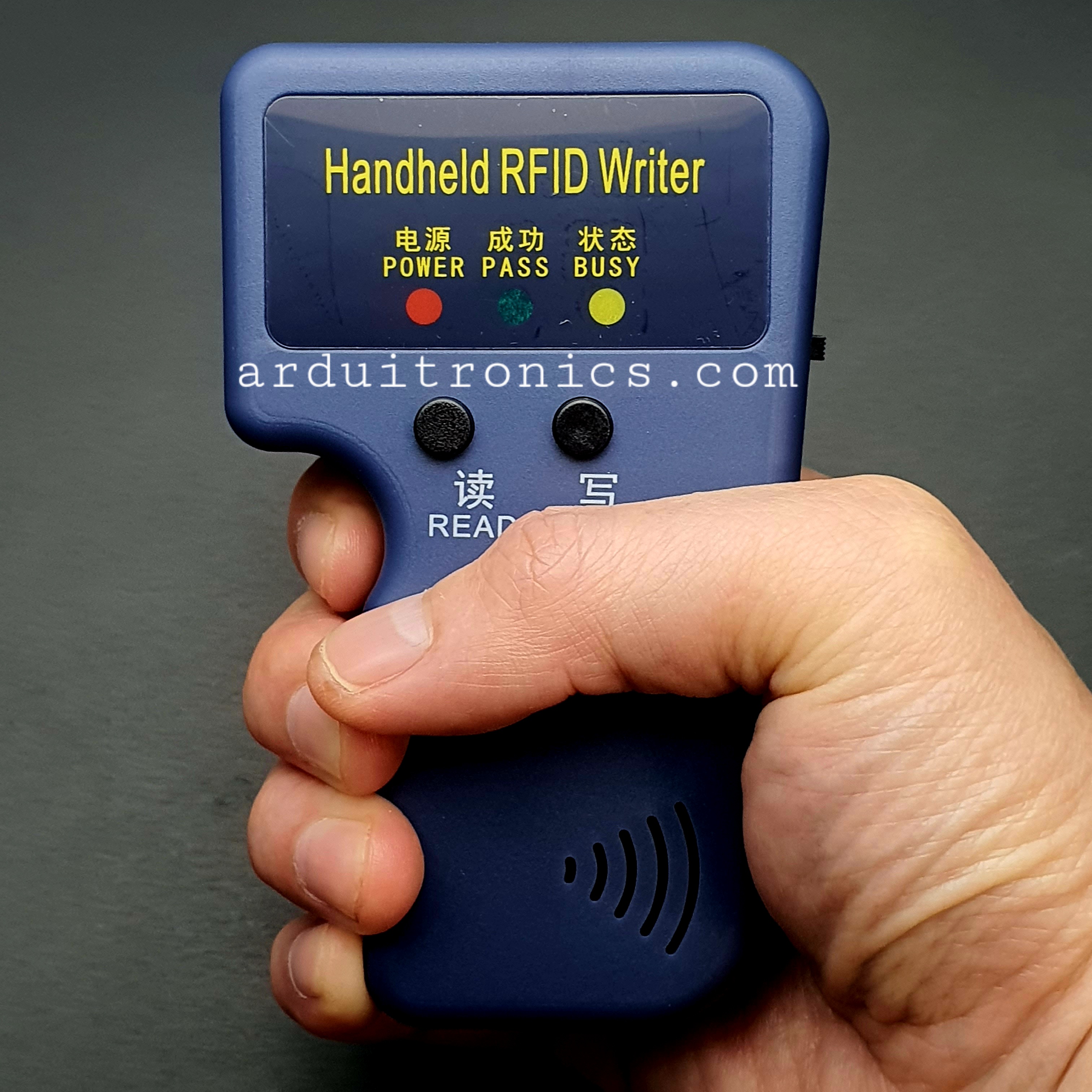 Handheld RFID Writer (Read / Write) 125KHz เครื่องเขียน/ อ่าน RFID แถม Tag 2 ชิ้น