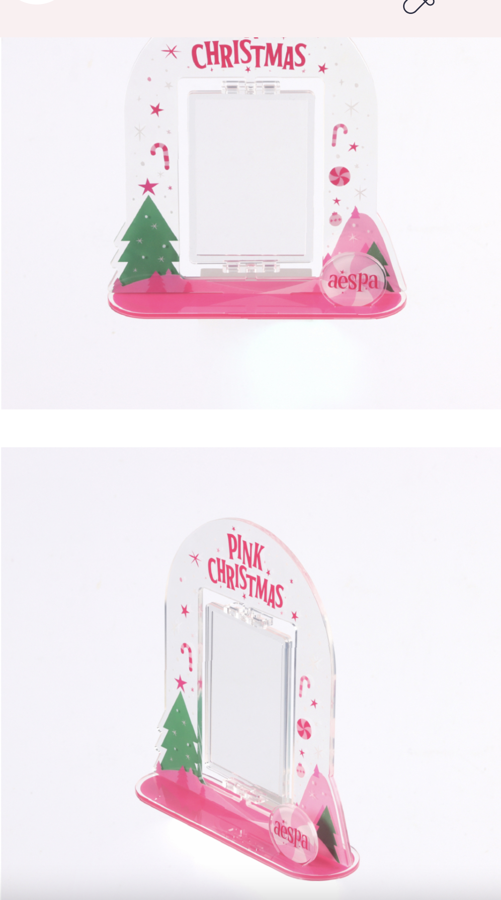 aespa -2023 PINK CHRISTMAS -Acrylic Stand ระบุชื่อ ที่ต้องการ