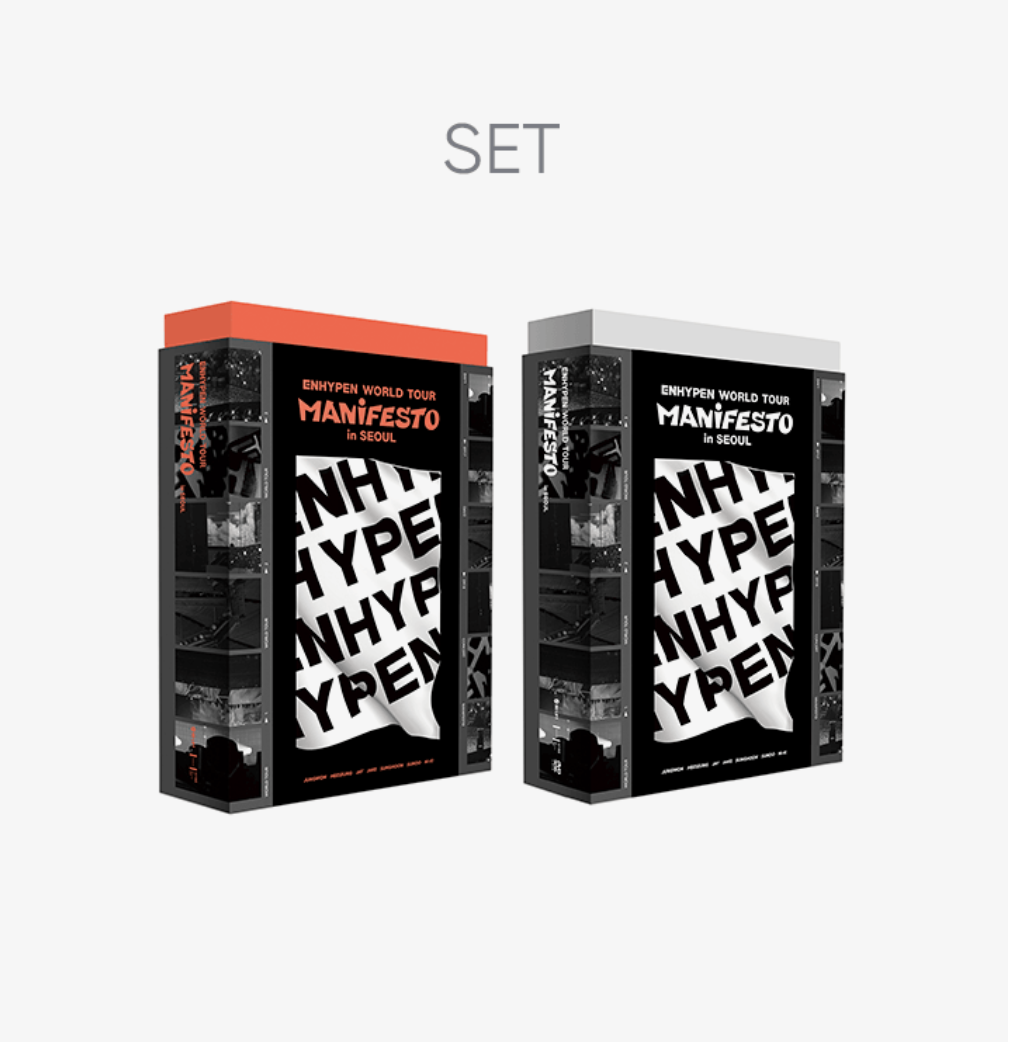 ENHYPEN -WORLD TOUR <MANIFESTO> in SEOUL แบบ DIGITAL CODE + DVD SET- ส่งเรือ