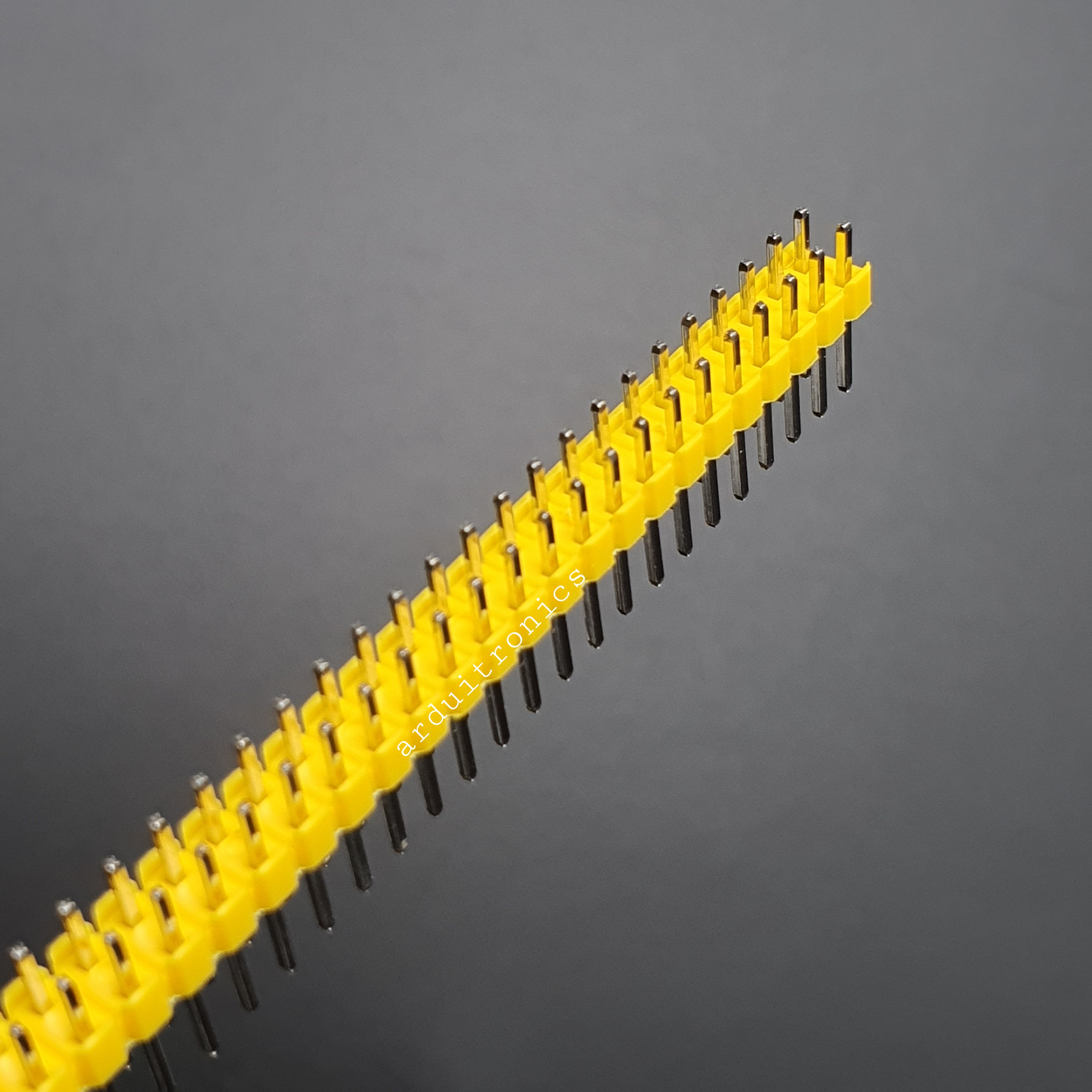 ก้างปลา 2x40P 2.54mm Pin Header Dip Straight Double Row 2X40 Pin สีเหลือง