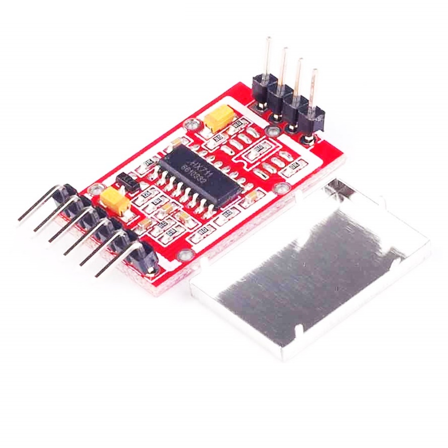 HX711 Dual-channel 24-bit A/D Conversion Weighing Sensor Module with Metal Shield