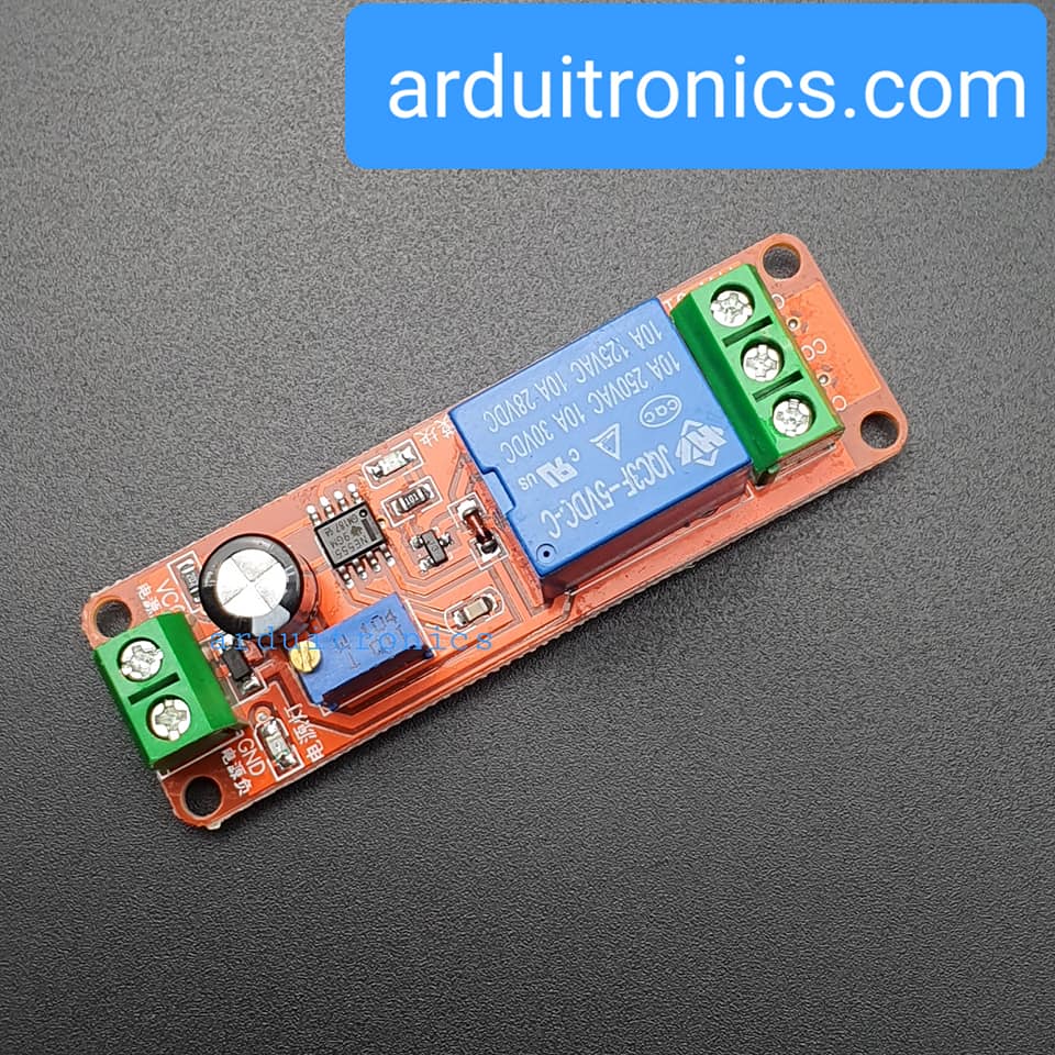 รีเลย์ หน่วงเวลา เปิด 5V Time Delay Relay Module 1-10s Fixed DC 5V