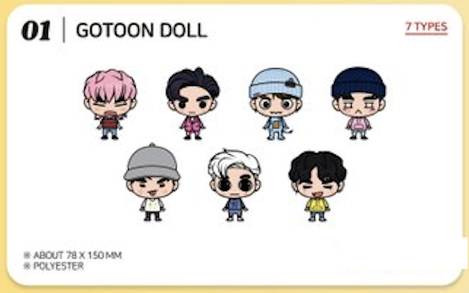GOT7 - GOTOON BY GOT7 SUMMER STORE OFFICIAL MD - Gotoon Doll - Mark พร้อมส่ง