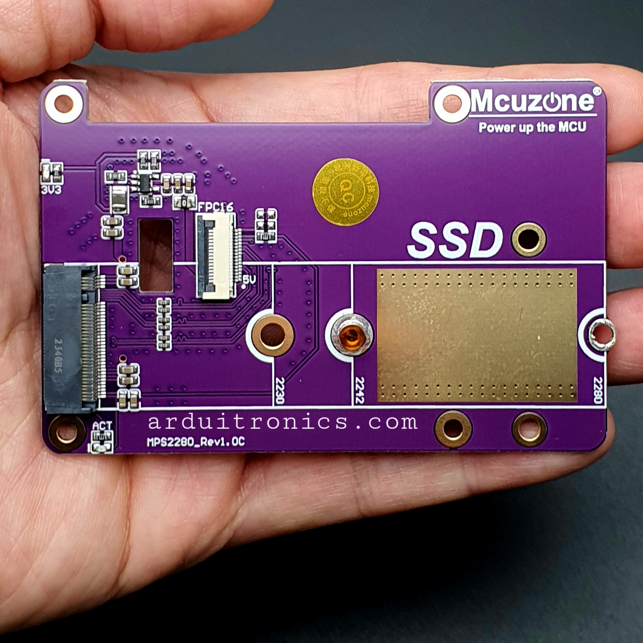 [2242] Raspberry Pi 5 SSD Expansion Board PCIE to M.2 NVME SSD Interface 2242