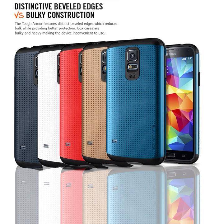 Back case for Samsung Galaxy S5 สีน้ำเงิน 1 ชิ้น