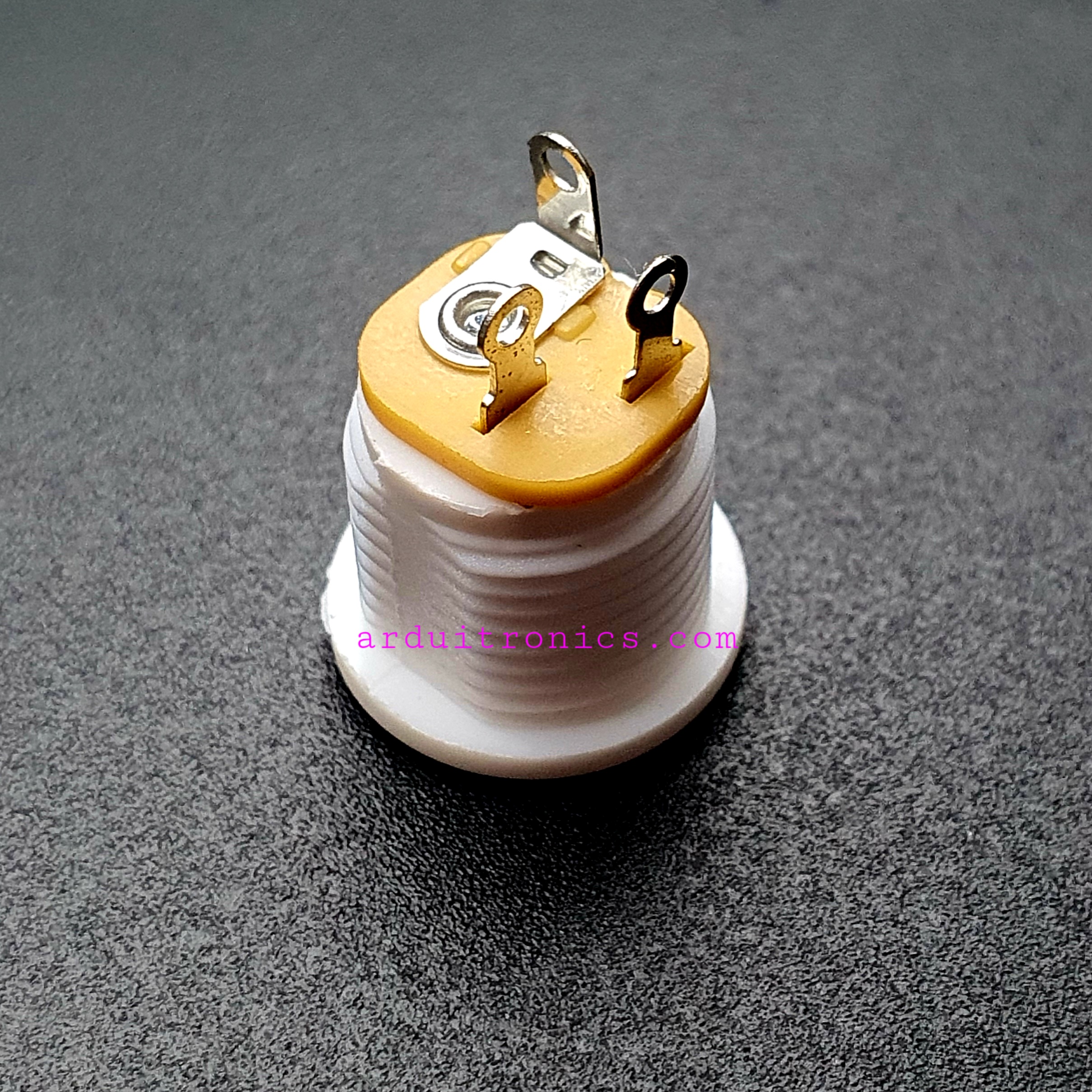 DC-022 Power Outlet DC Block 5.5 x 2.1mm Power Female Socket สีขาว 3 ขา