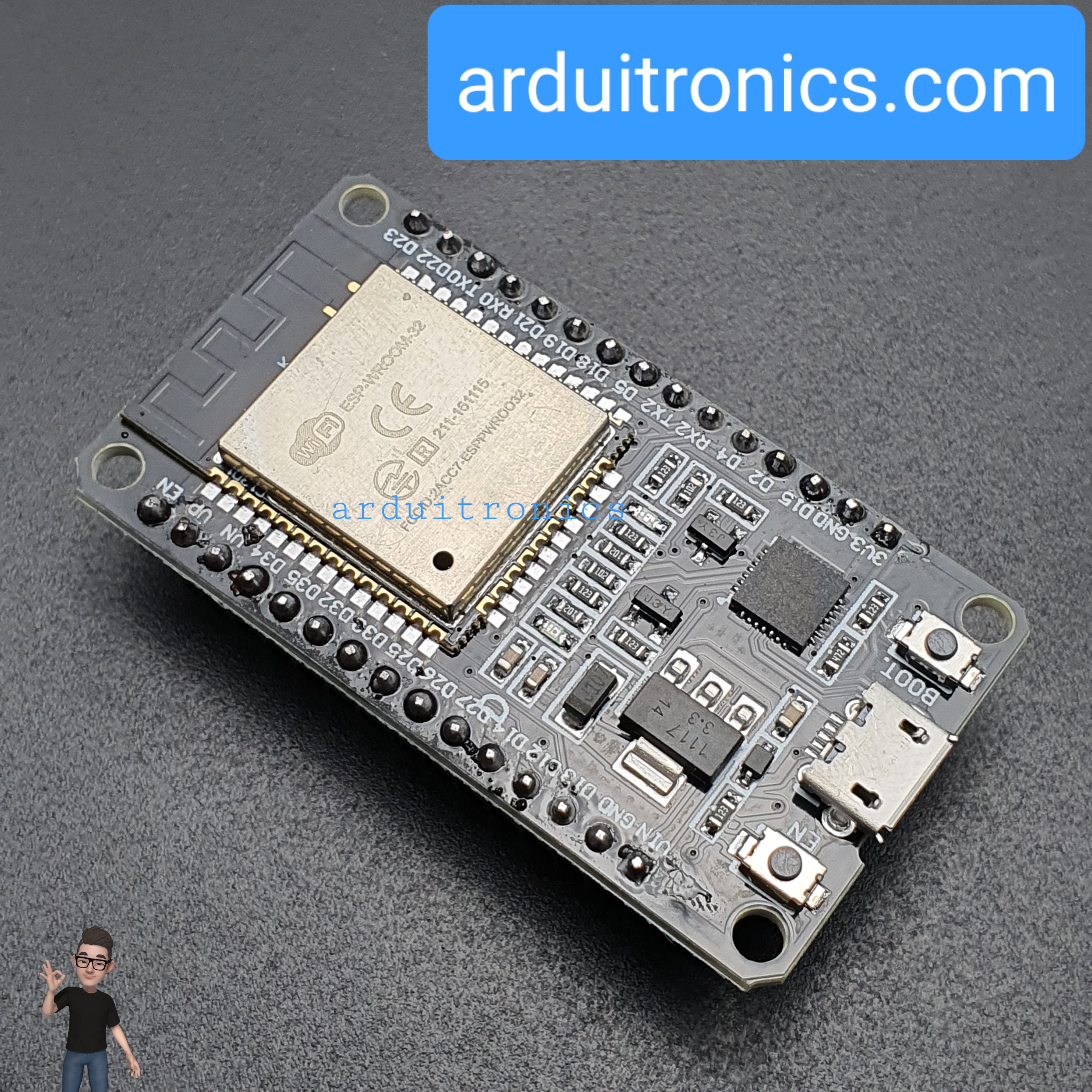 ESP32 (Auto upload) WiFi+Bluetooth ESP-32 ESP-32S ESP32 (CP2102) 30 pin