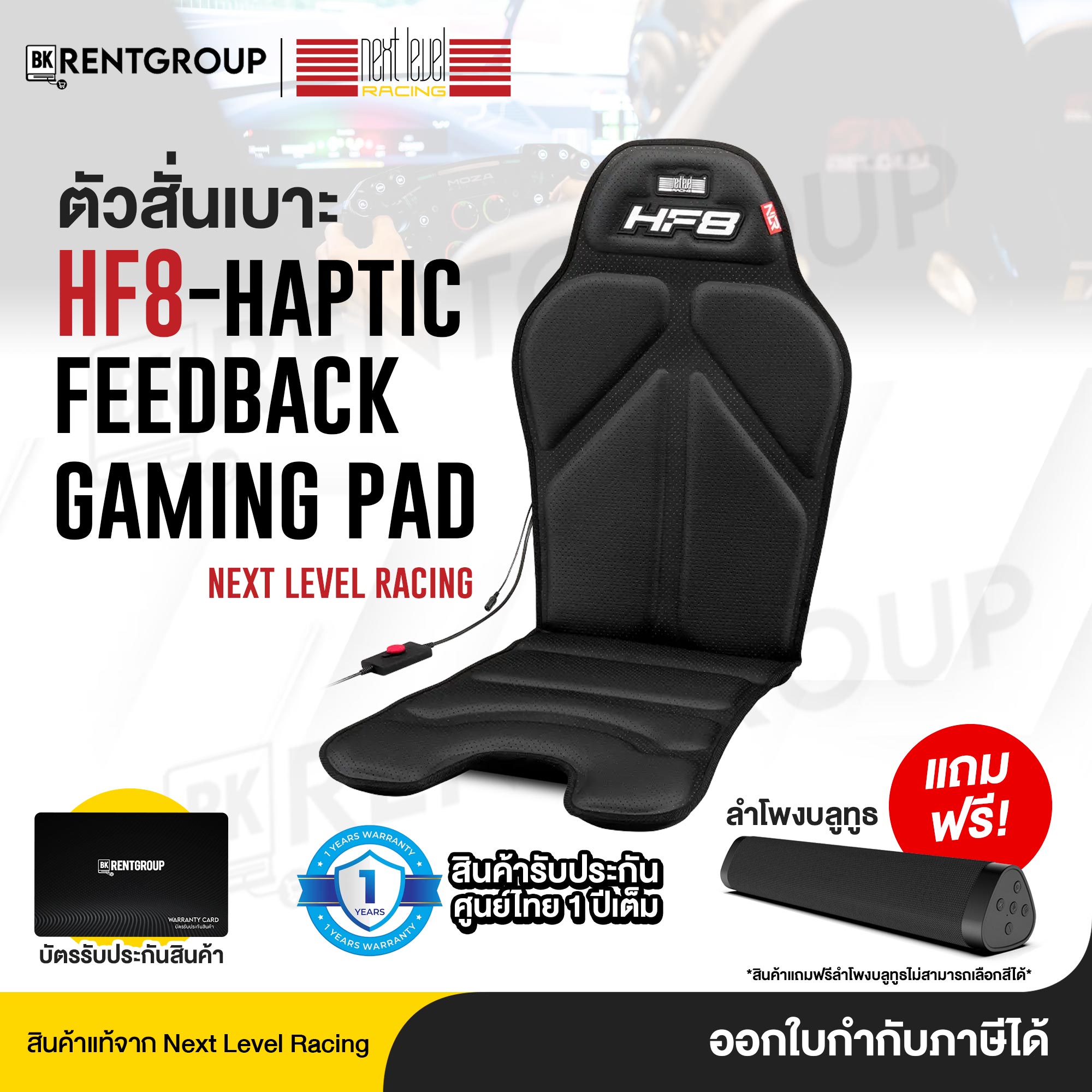 Next Level Racing HF8 - Haptic Feedback Gaming Pad (NLR-G001)