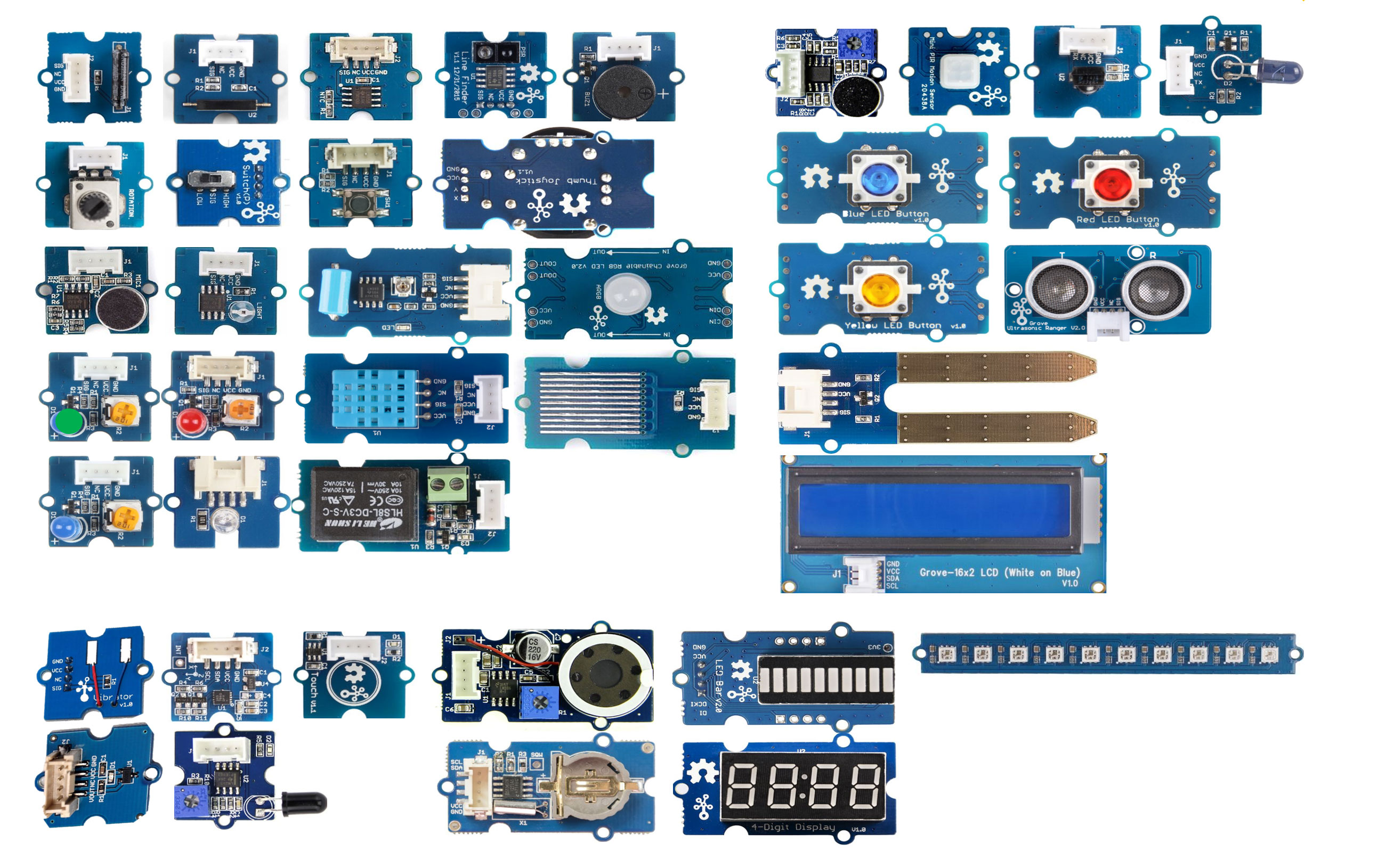 Grove Creator Kit - Gamma (40 Grove Sensors พร้อมสายต่อ และ คู่มือ)