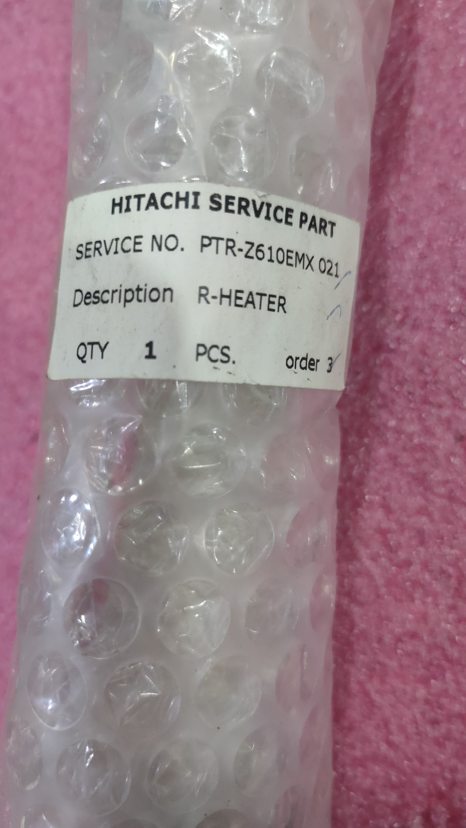 HITACHI ฮีตเตอร์ละลายน้ำแข็ง ใช้กับรุ่น R-Z440VX , R-Z480VX พาร์ทบริษัท PTR-Z610EMX*021
