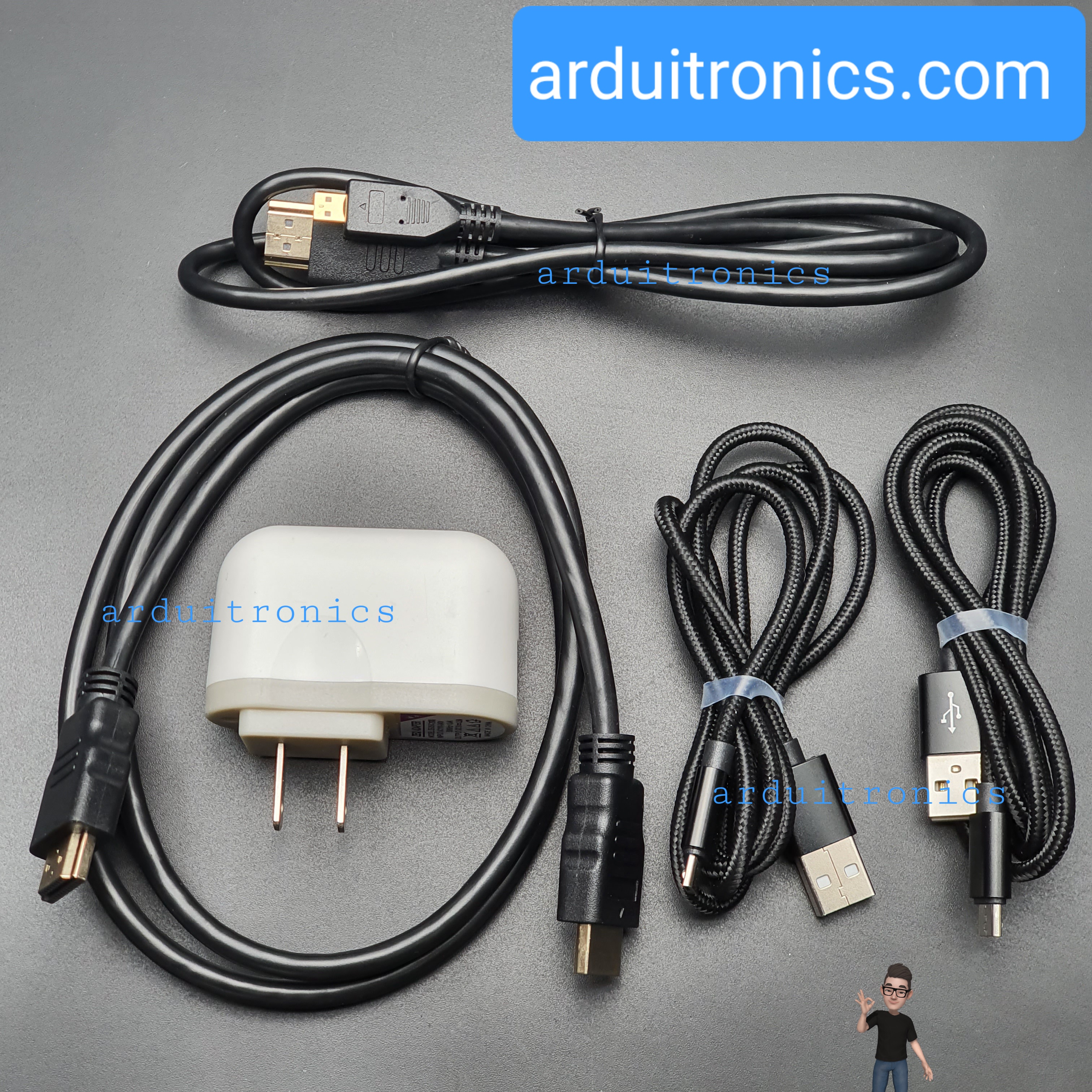 จอ LCD 10.1นิ้ว Touch Screen 1024x600 (พร้อมฐานตั้งจอ) สำหรับ Raspberry Pi และ Nvidia