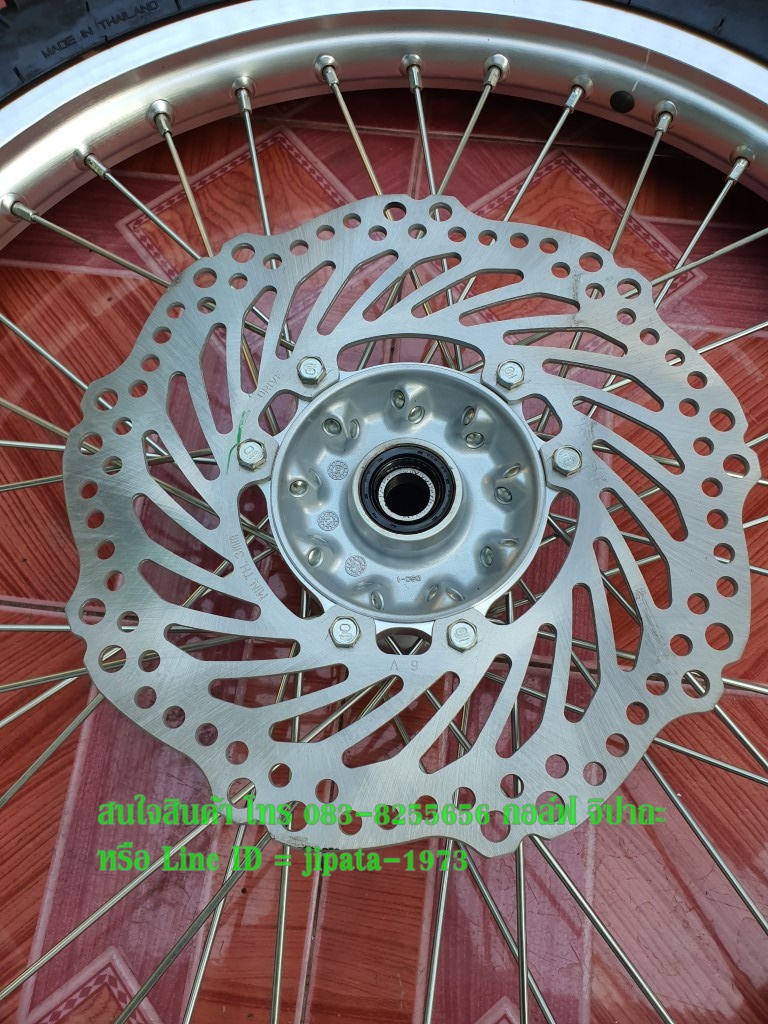 (CRF 250L) ชุดวงล้อหน้า Honda CRF 250L พร้อมยางและจานเบรคหน้า แท้