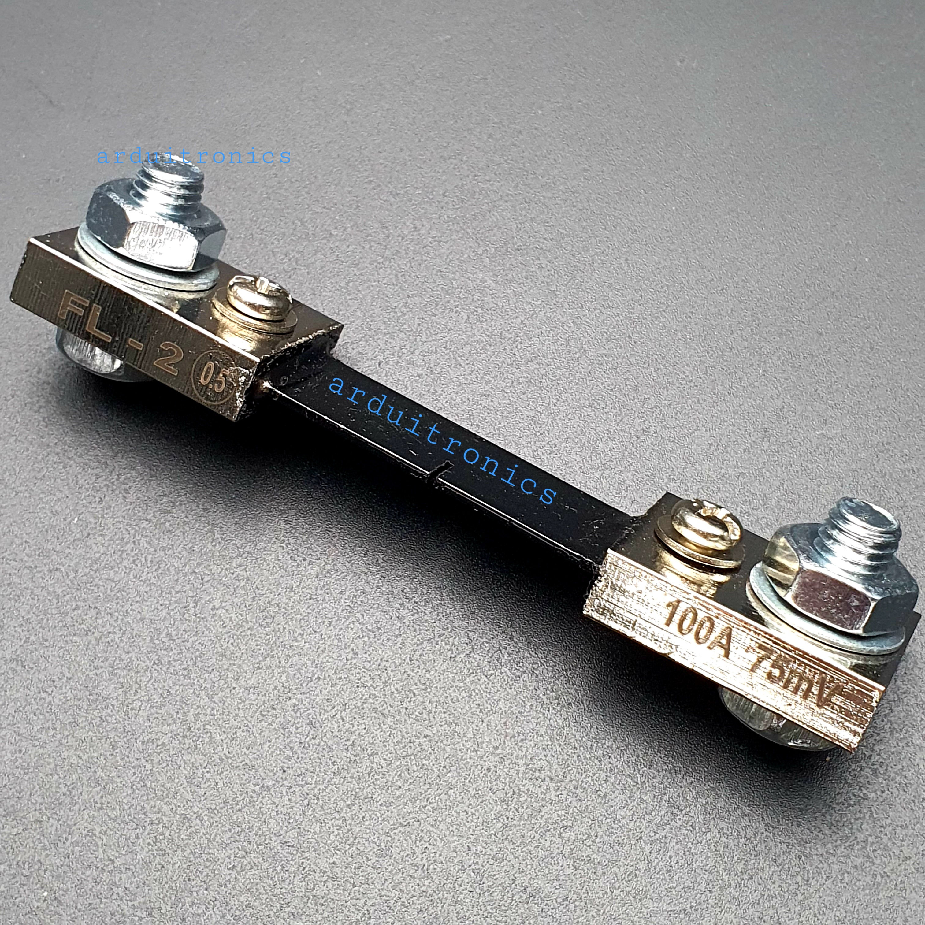 PZEM-051 DC V-A Panel Meter รุ่น PZEM-051-DC-100A (0-100A, 6.5-100V) + 100A External Shunt