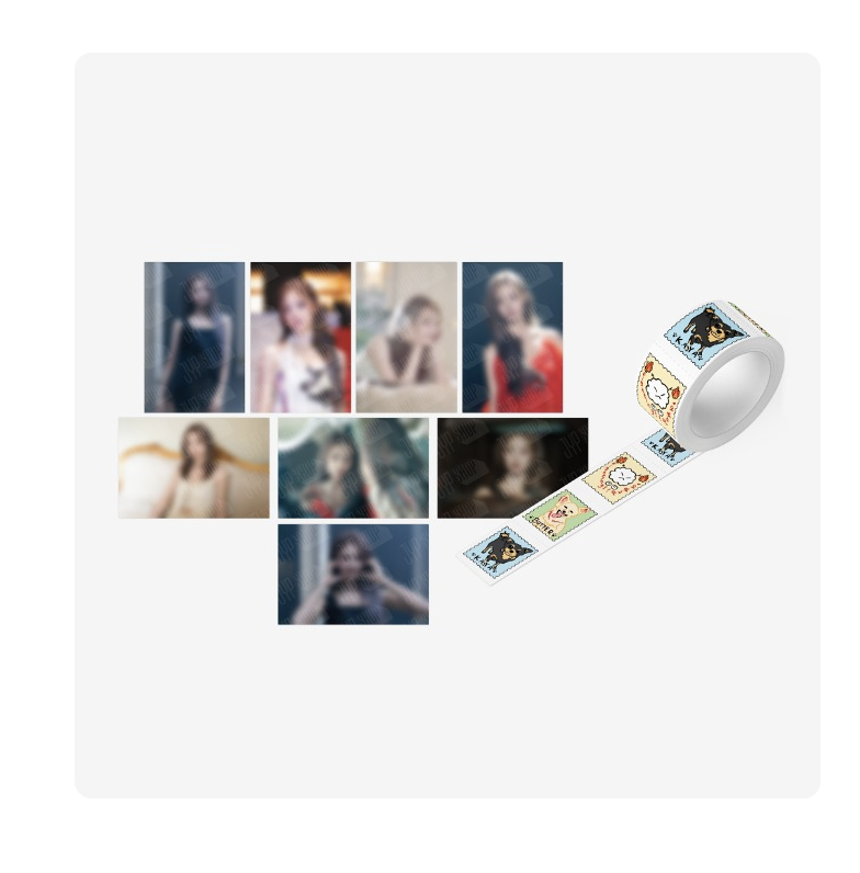 TWICE - TZUYU "abouTZU" Official Merch ของสะสม Postcard & Masking Tape