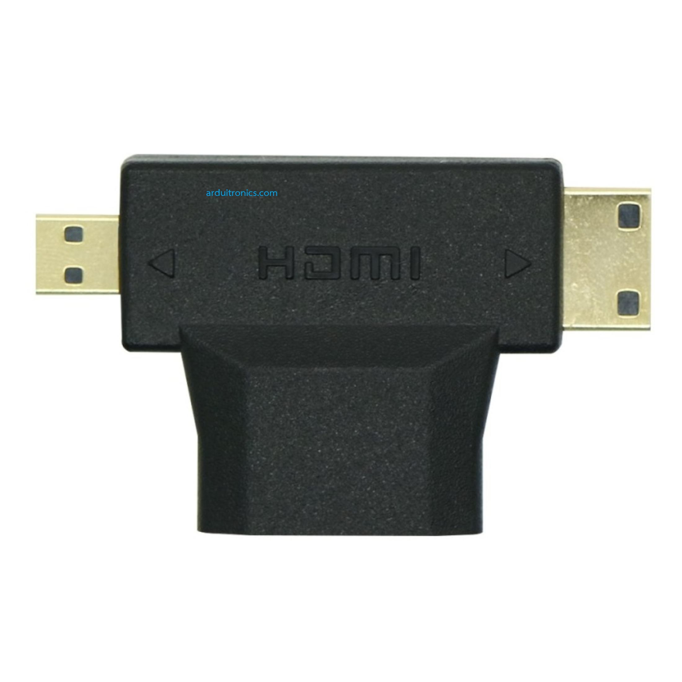 Micro/Mini HDMI Male to HDMI Female Adapter (3-in-1 Combo)